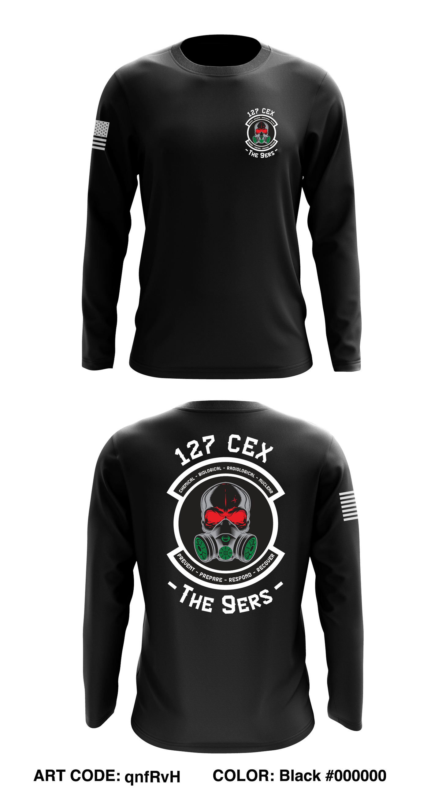 127th Emergency Management Store 1 Core Men's LS Performance Tee - qnfRvH