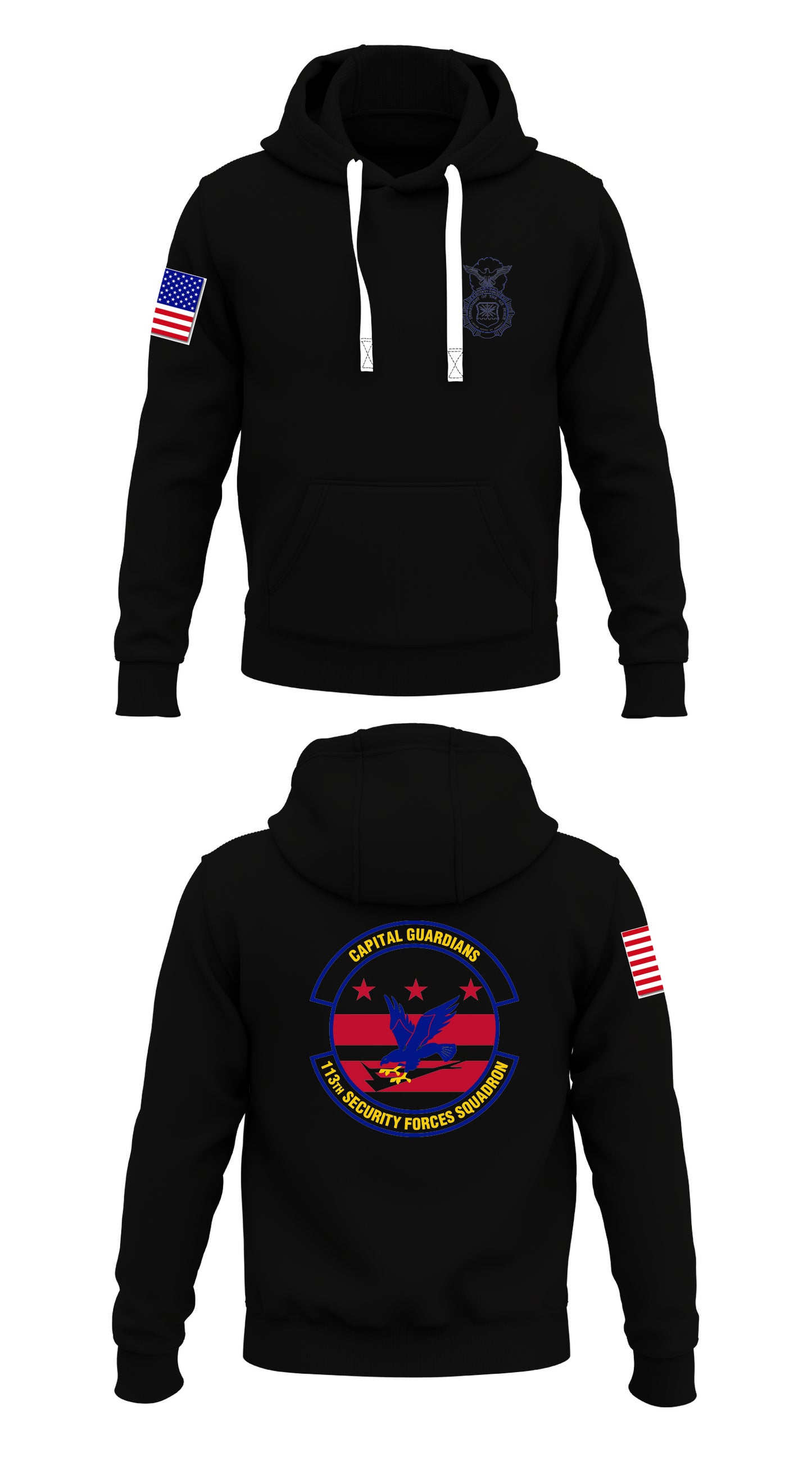 113th Security Forces Squadron Store 1 Core Men's Hooded Performance Sweatshirt - 57040197600