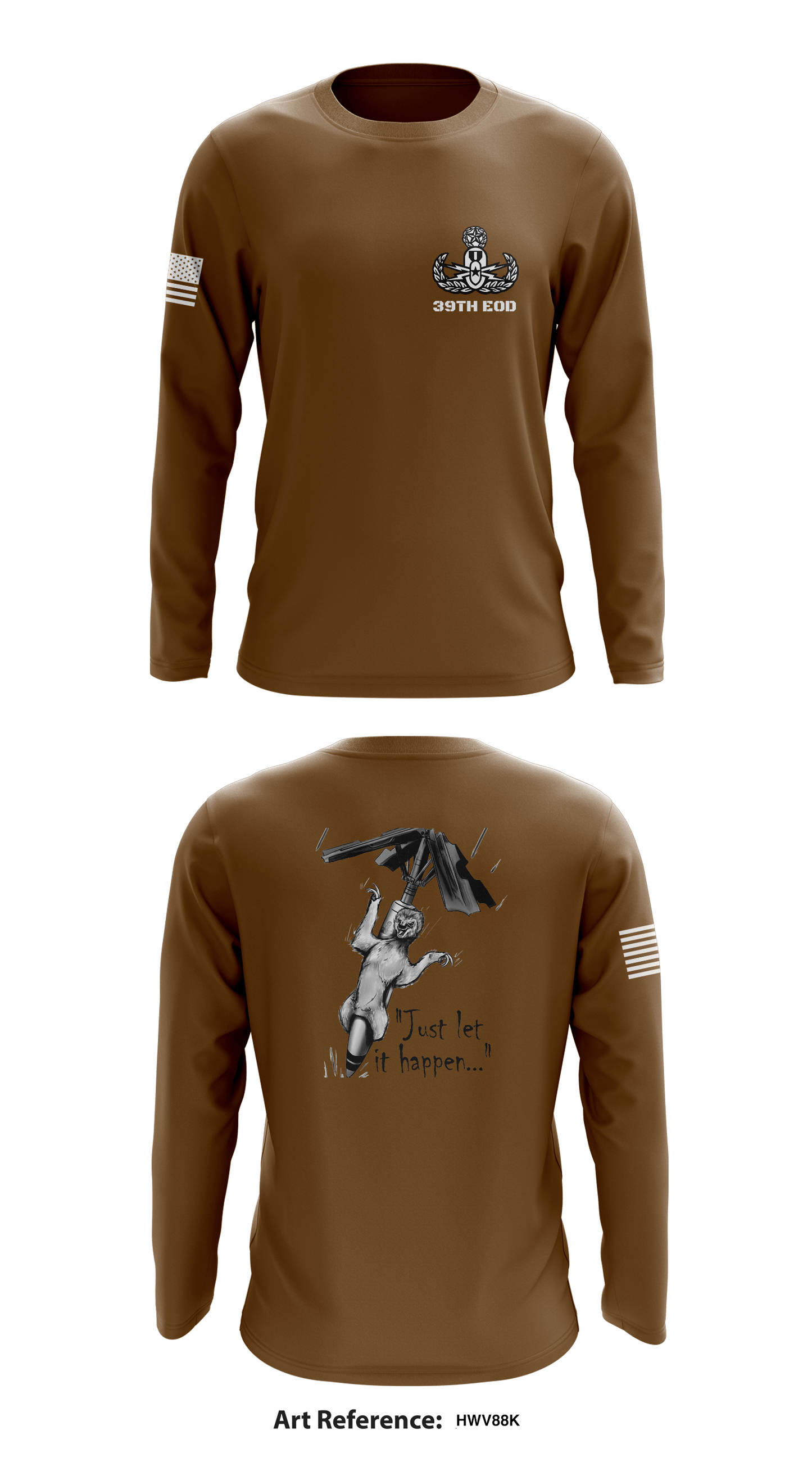 39th EOD Store 1 Core Men's LS Performance Tee - HWV88K