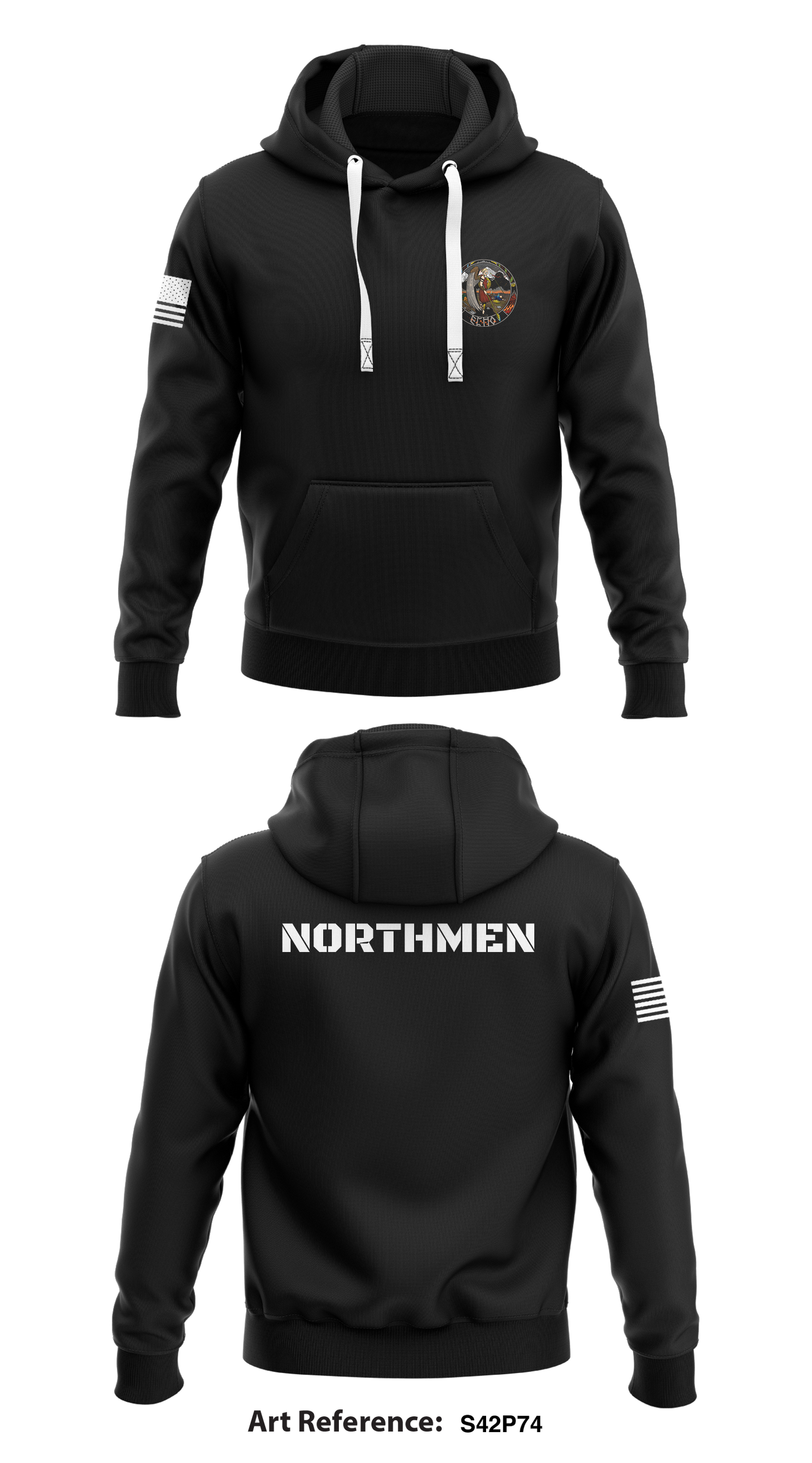E/92 CA (SO) (A) Store 1 Core Men's Hooded Performance Sweatshirt - S42p74