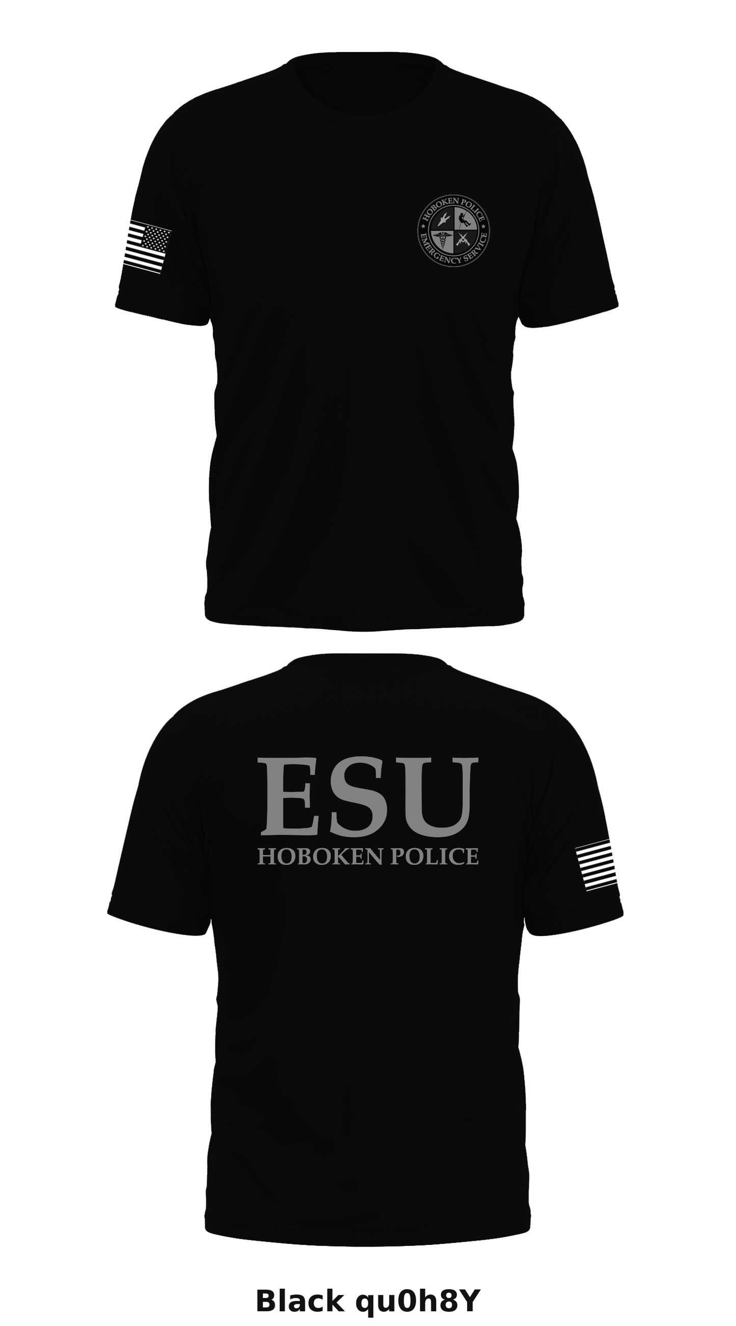 Hoboken Police Emergency Service Unit Store 1 Core Men's SS Performance Tee - qu0h8Y
