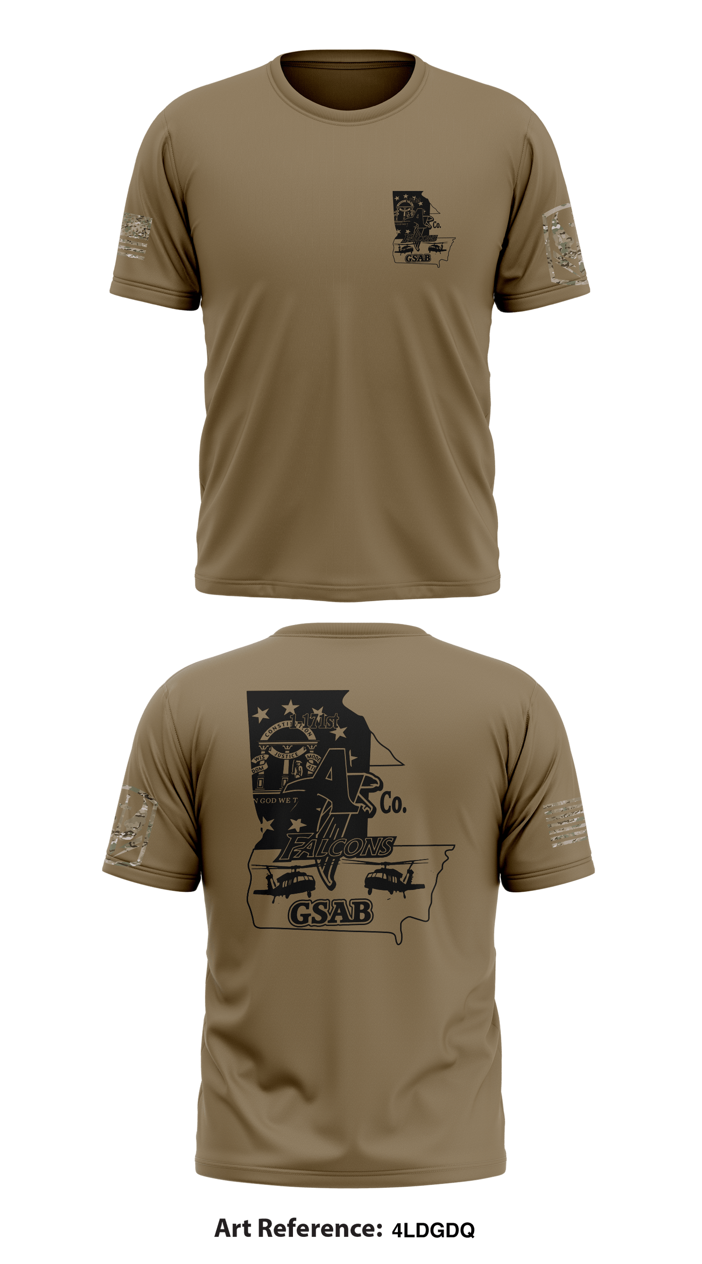 A Co 1-171st GSAB Store 1 Core Men's SS Performance Tee - 4LdgDq