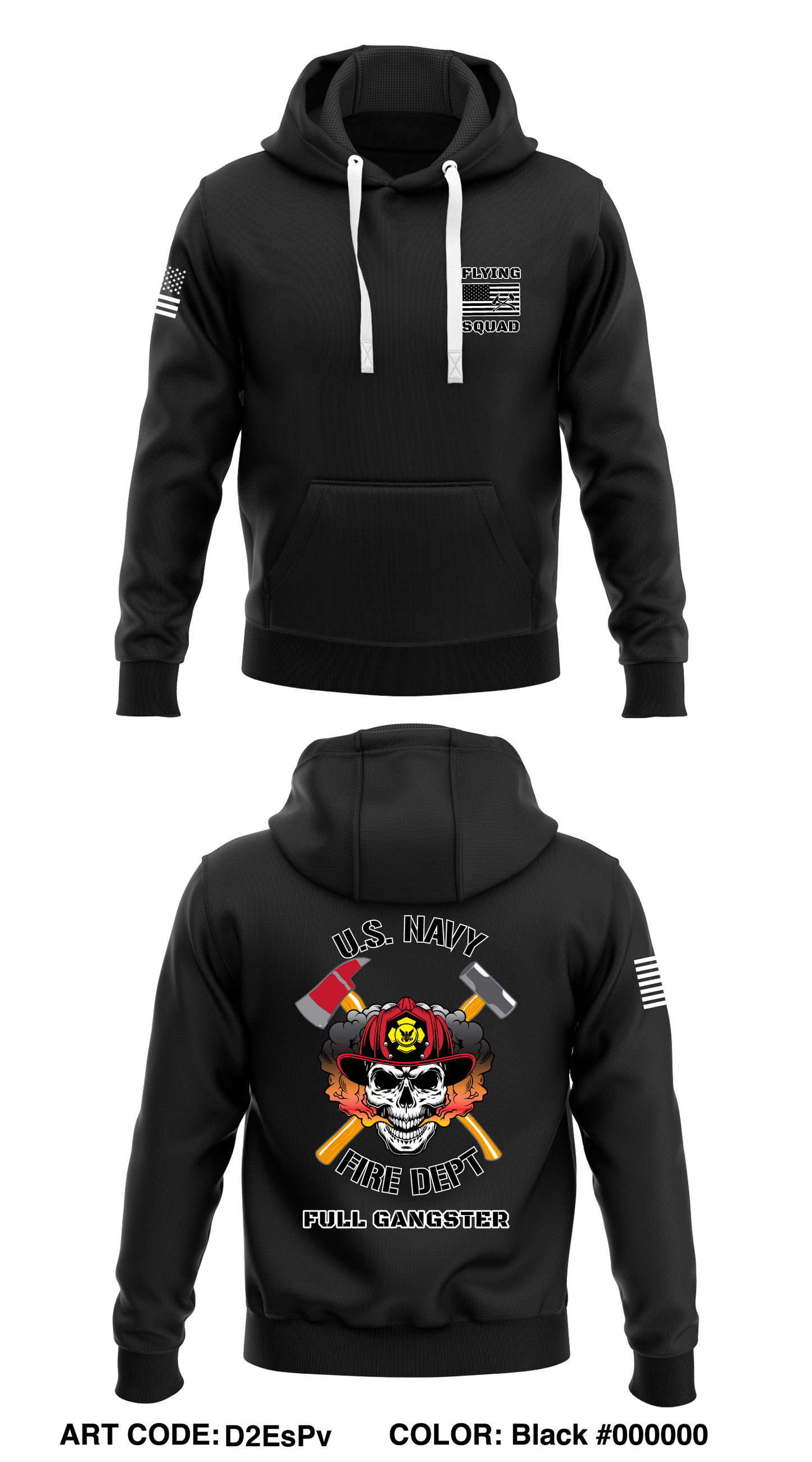 Flying Squad Store 1 Core Men's Hooded Performance Sweatshirt - D2EsPv