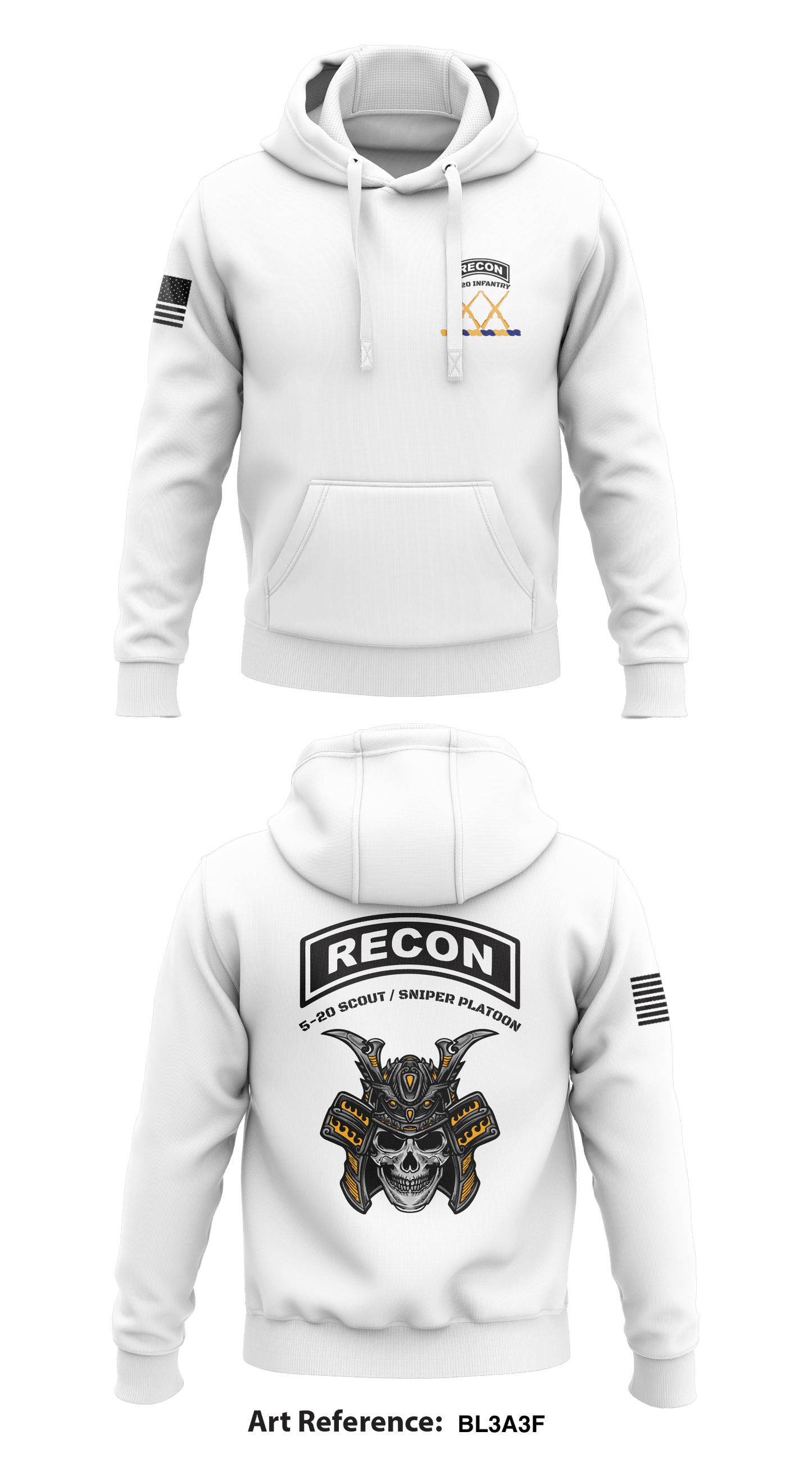 5-20 Infantry Scout/Sniper PLT Store 1 Core Men's Hooded Performance Sweatshirt - Bl3a3F