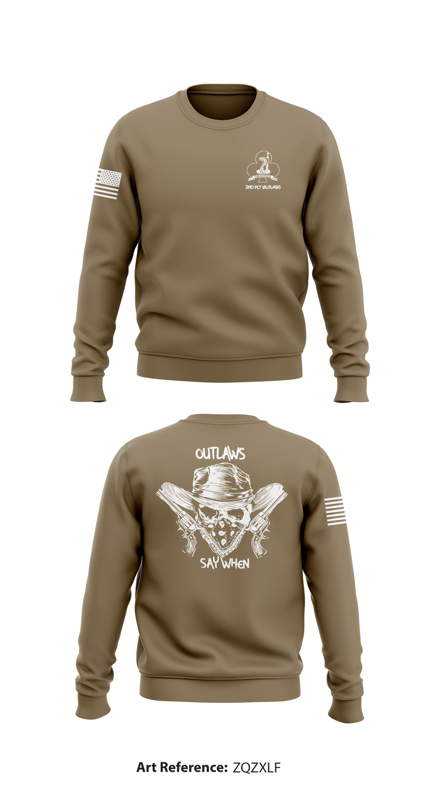 2nd Platoon, C Co, 1-327IN Store 1 Core Men's Crewneck Performance Sweatshirt - ZQzXLf
