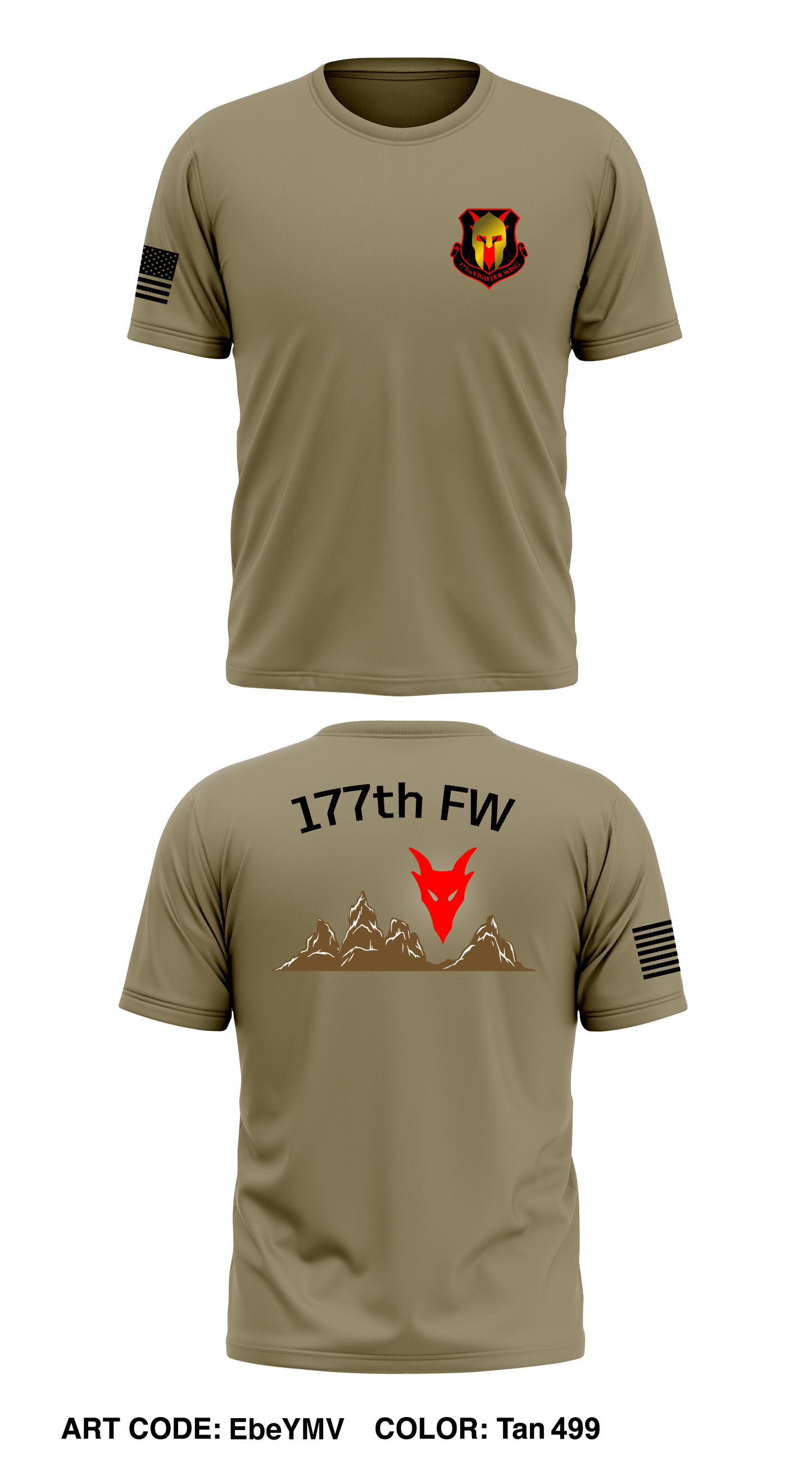 177th FW Store 1 Core Men's SS Performance Tee - EbeYMV