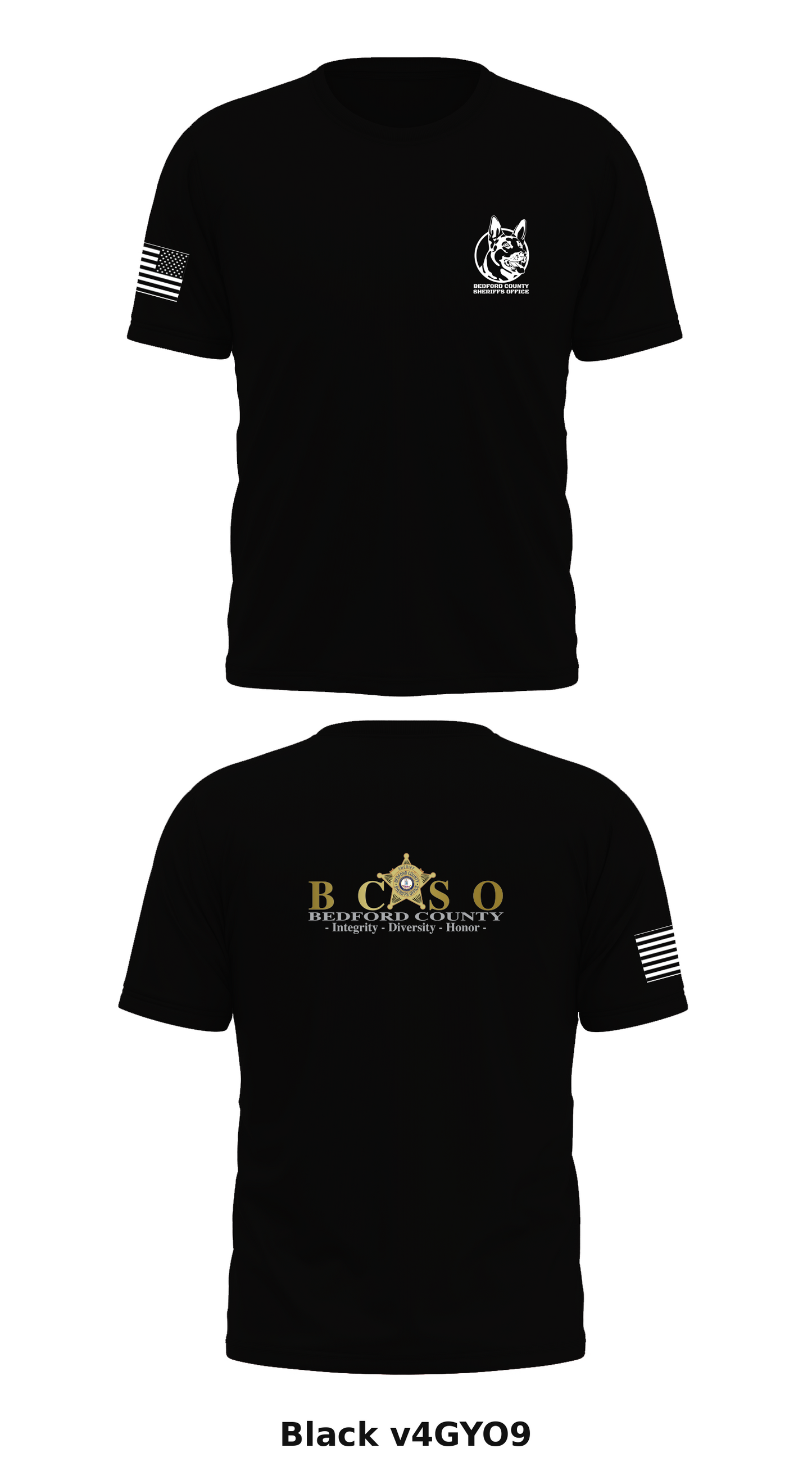 Bedford County Sheriffs Office Store 1 Core Men's SS Performance Tee - v4GYO9