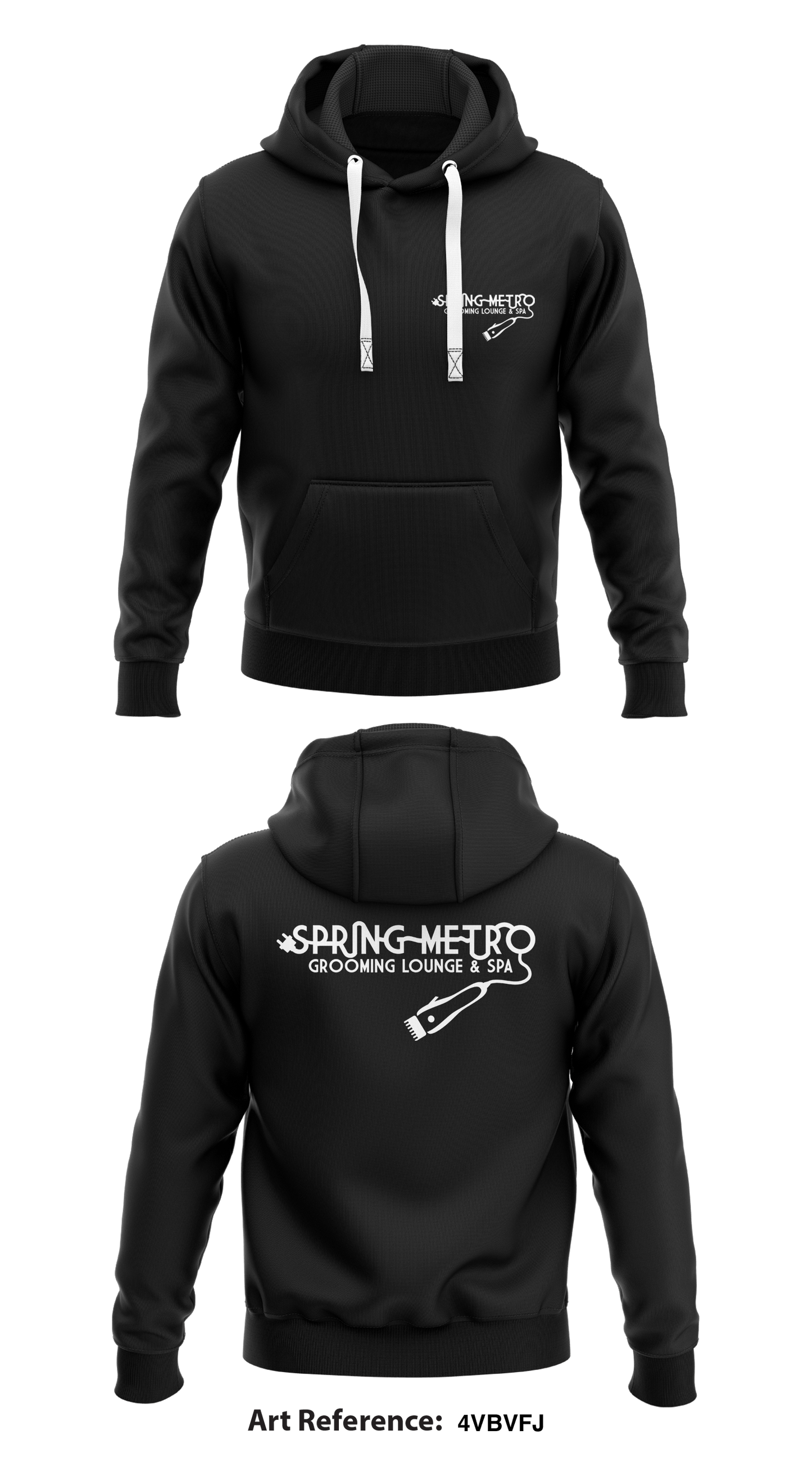 Spring Metro Grooming Lounge & Spa Core Men's Hooded Performance Sweatshirt - 4VbVfj