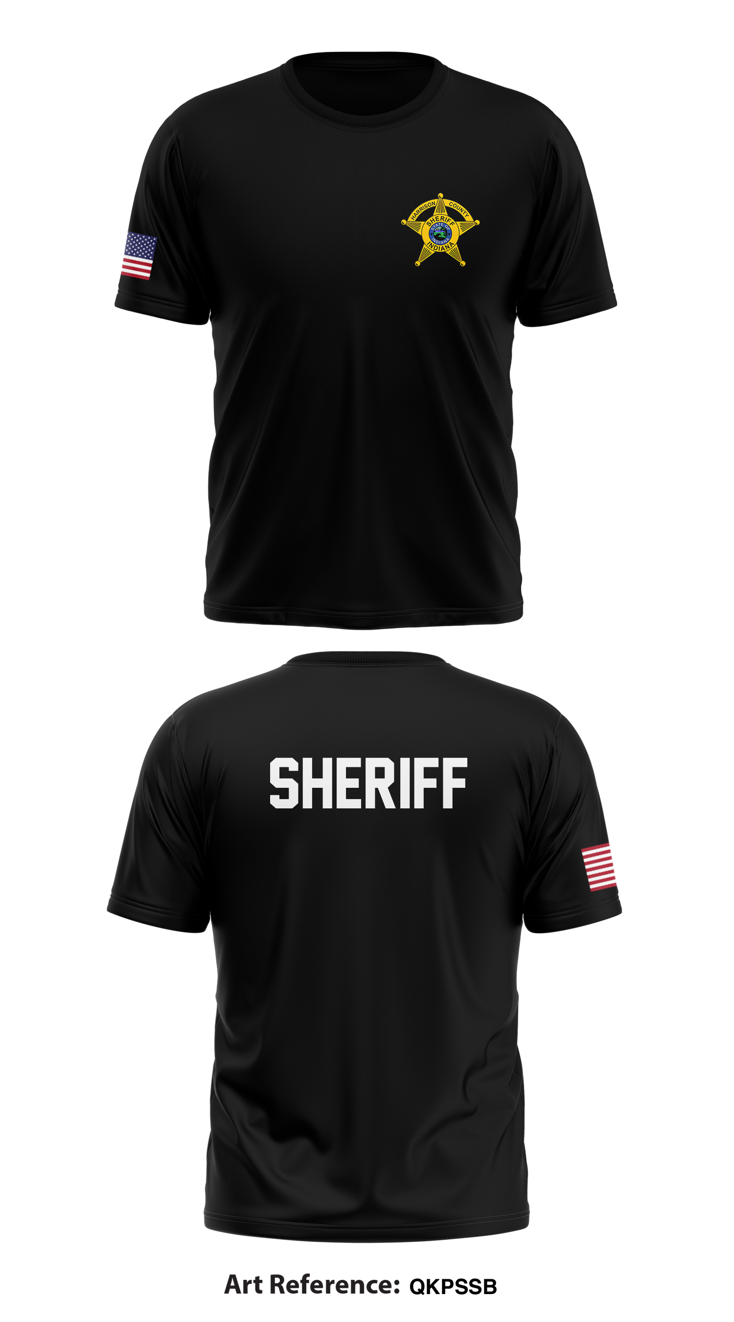Harrison County Sheriff’s Dept Store 1 Core Men's SS Performance Tee - qKPSSB