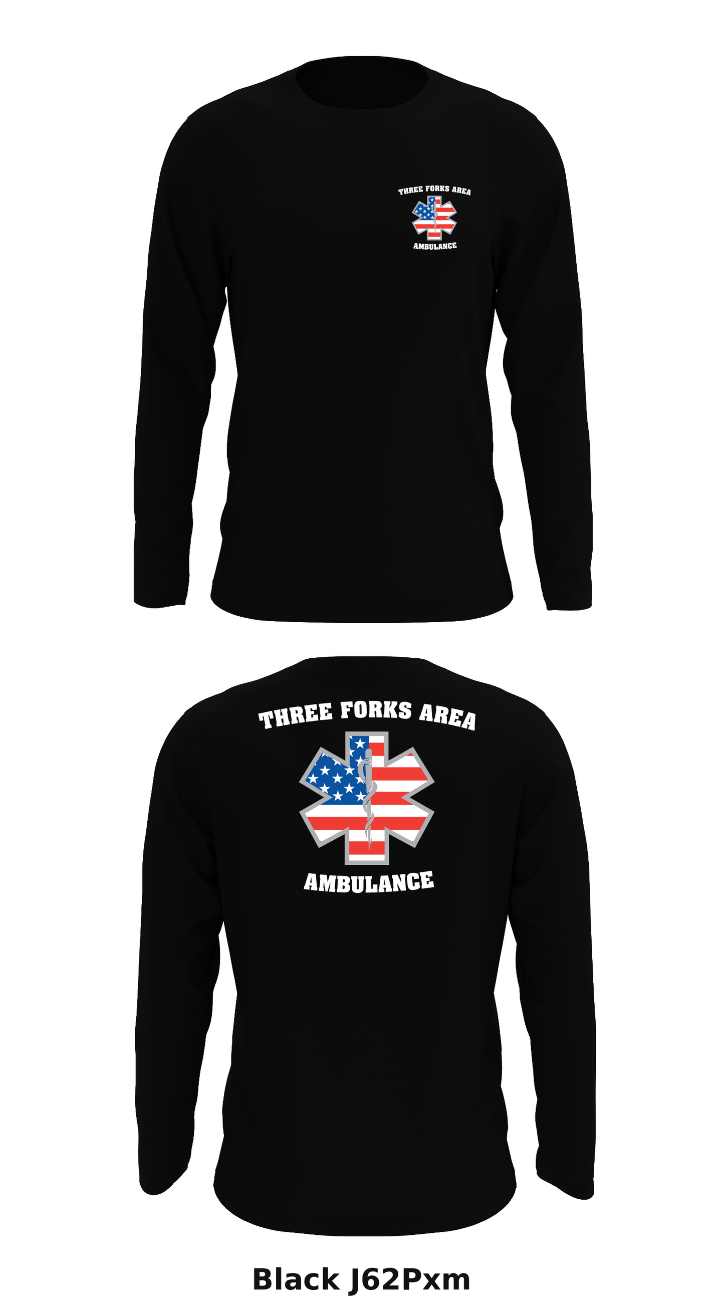 Three Forks Area Ambulance Store 1 Core Men's LS Performance Tee - J62Pxm