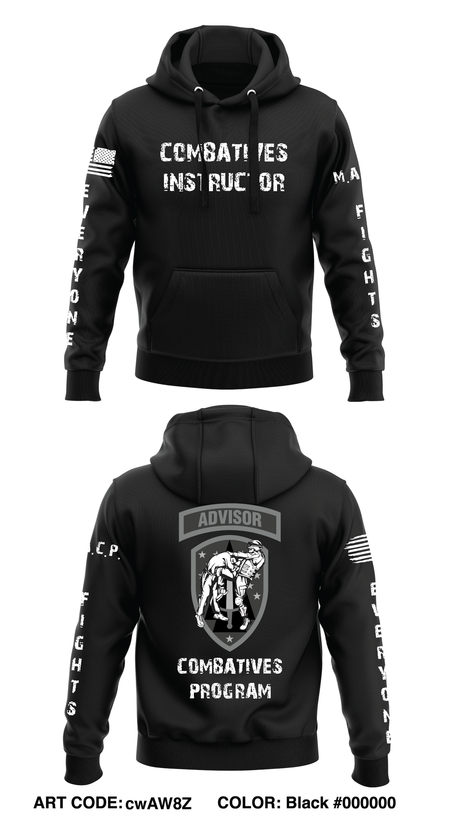 2SFAB Combative Store 1 Core Men's Hooded Performance Sweatshirt - cwAW8Z