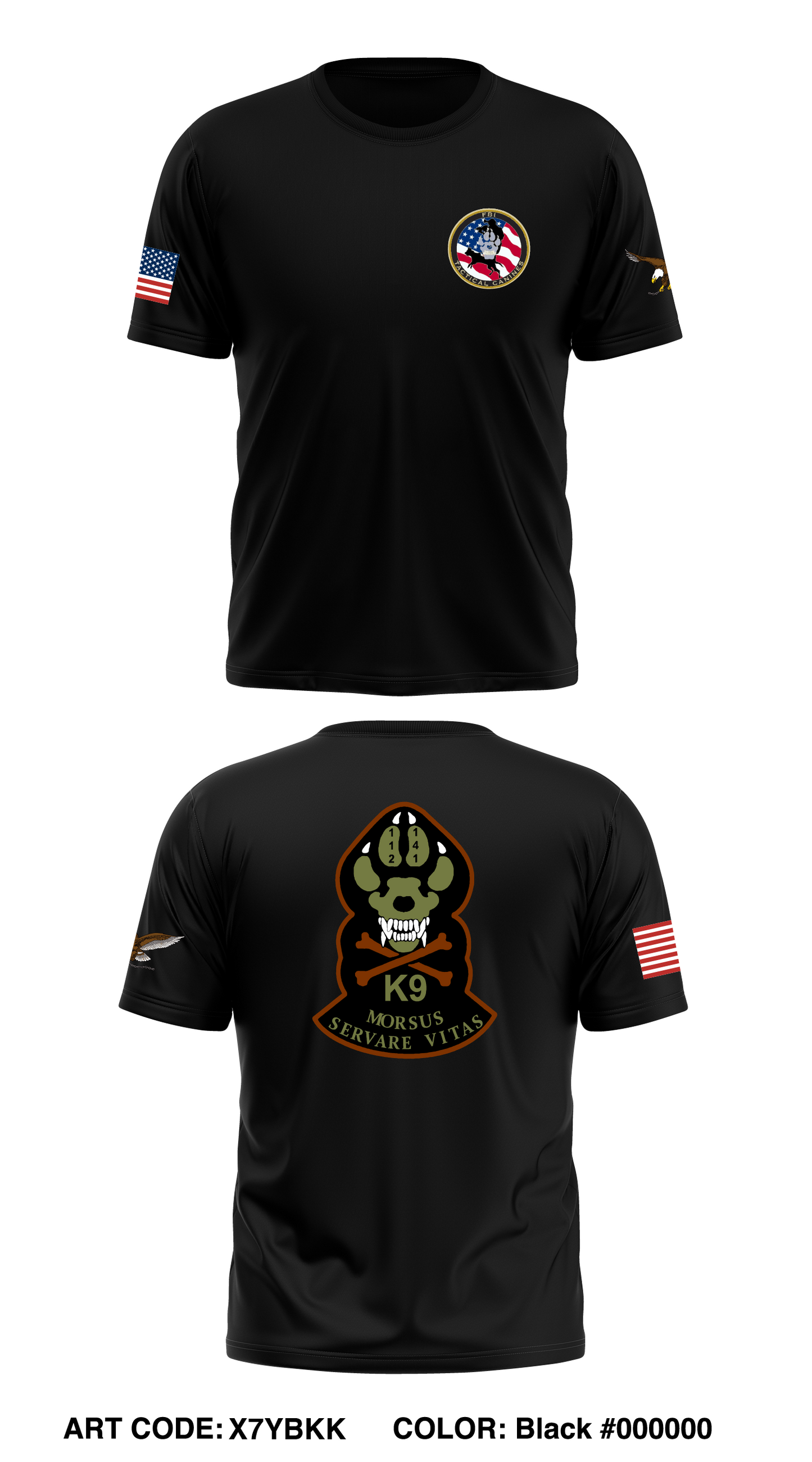 HRK9 Store 1 Core Men's SS Performance Tee - X7YBKK