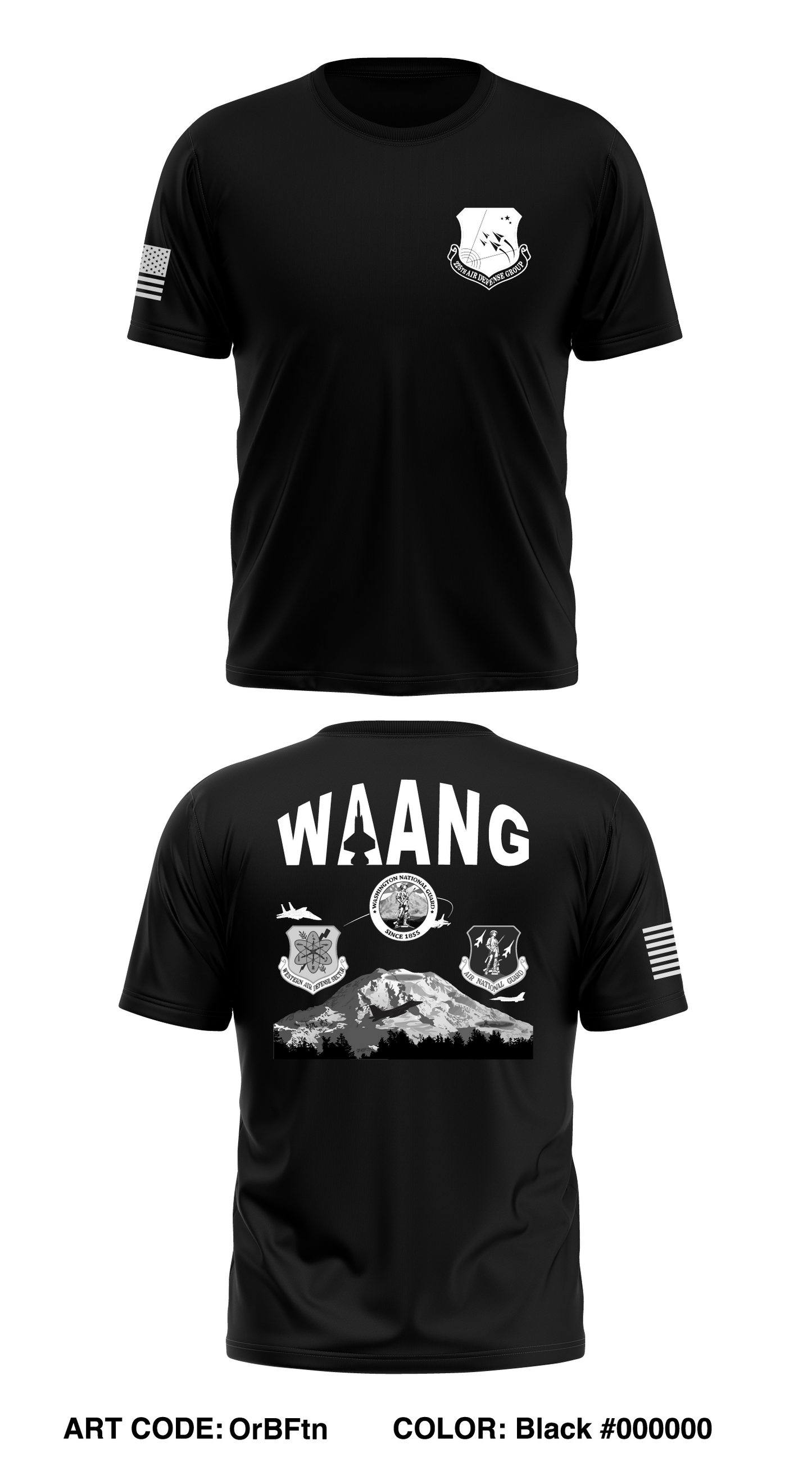 225th ADG Store 1 Core Men's SS Performance Tee - OrBFtn