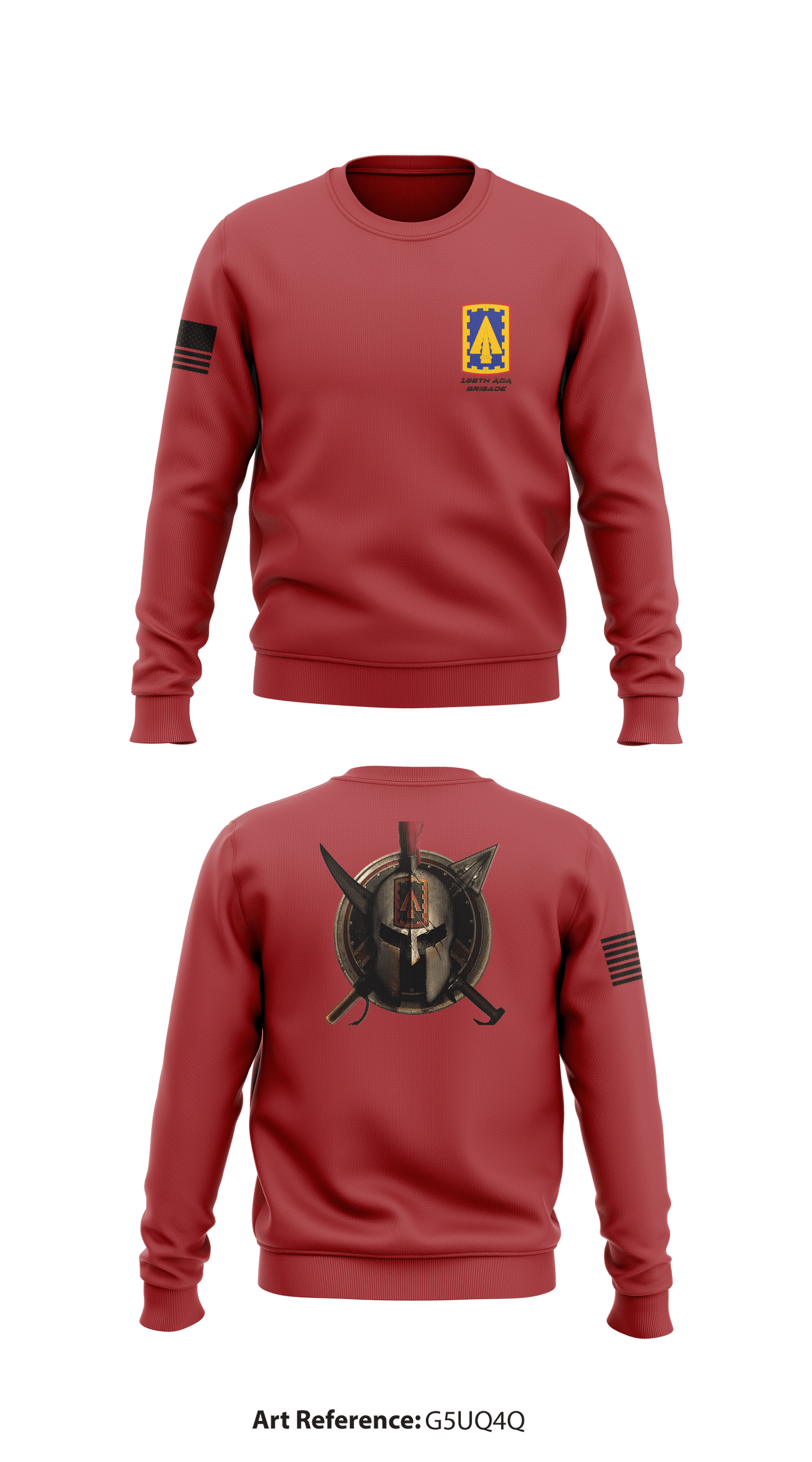 108th ADA Brigade Store 1 Core Men's Crewneck Performance Sweatshirt - g5UQ4q