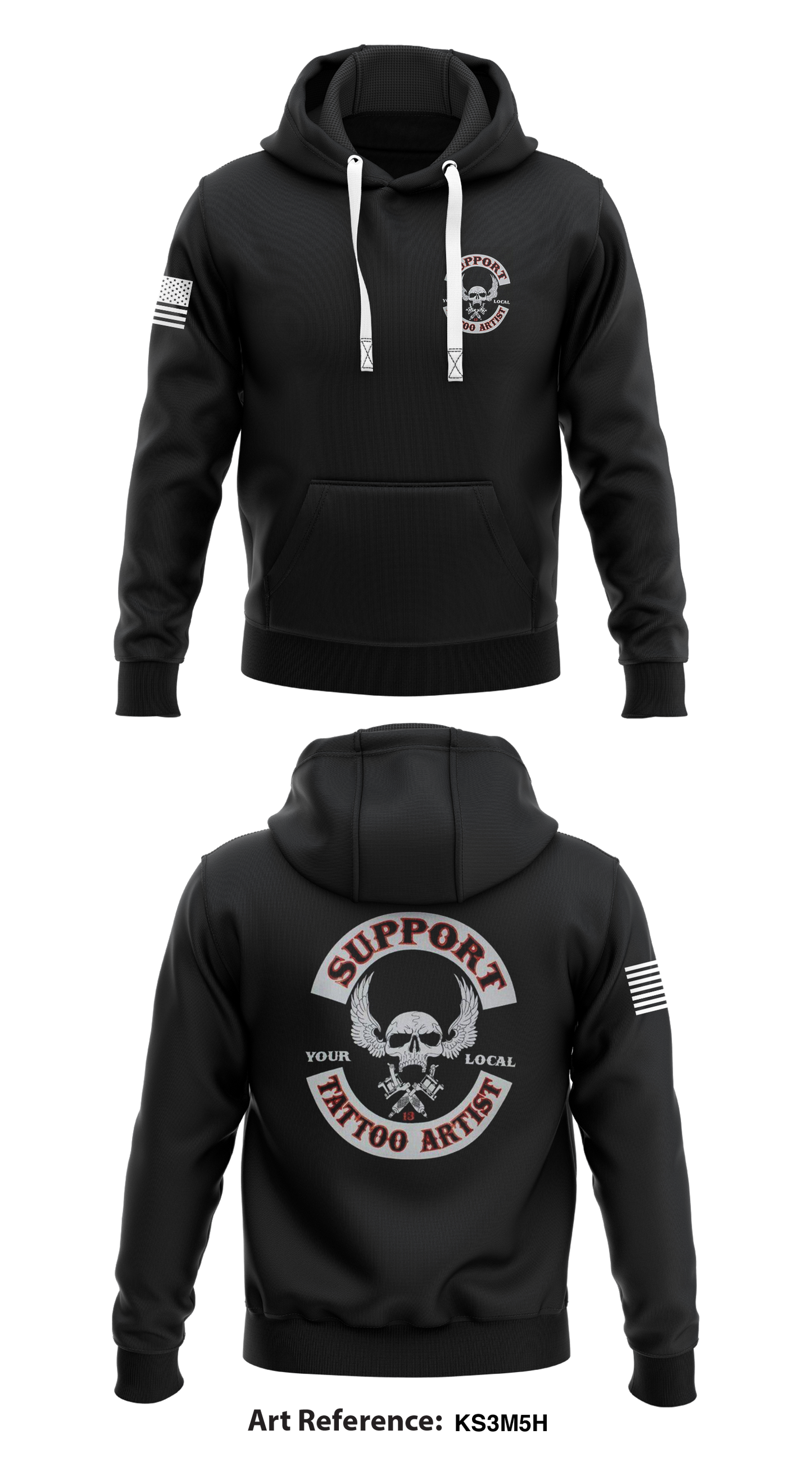 Support Tattoo Store 1 Core Men's Hooded Performance Sweatshirt - kS3M5H