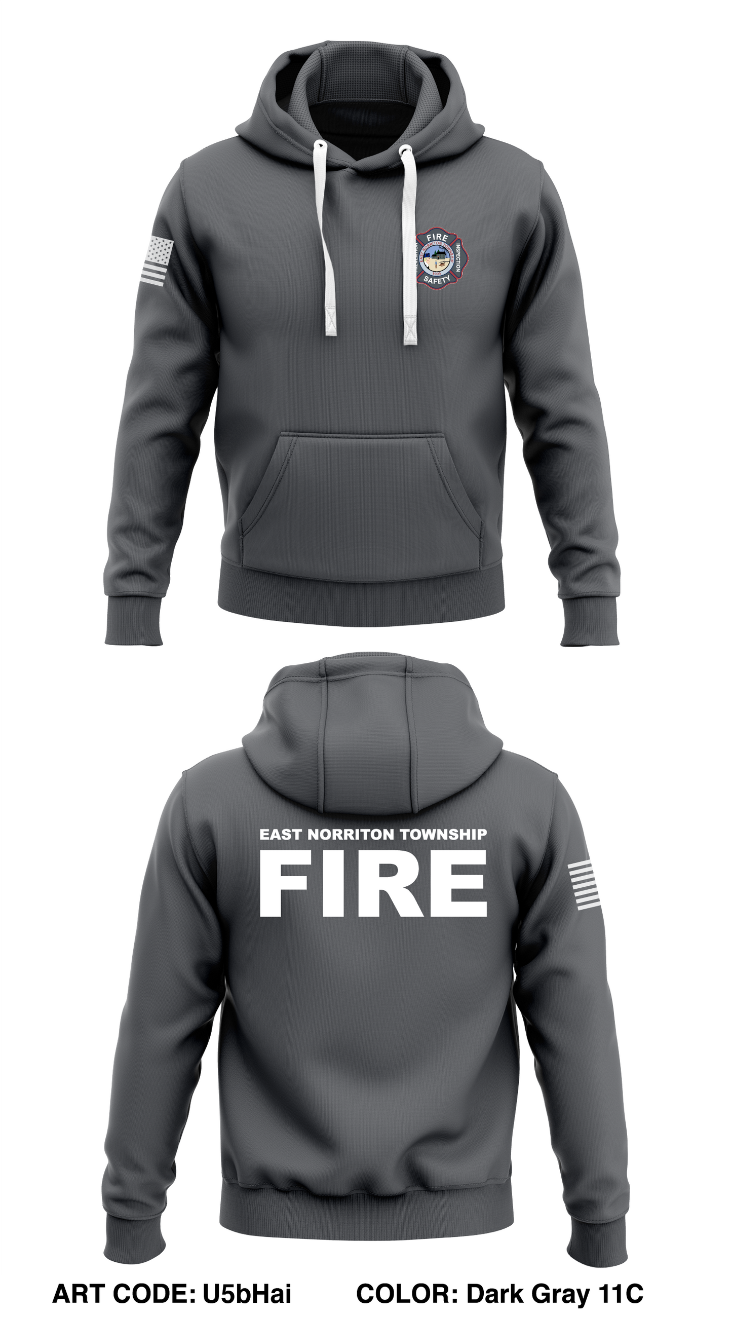 East Norriton Township Store 1 Core Men's Hooded Performance Sweatshirt - U5bHai