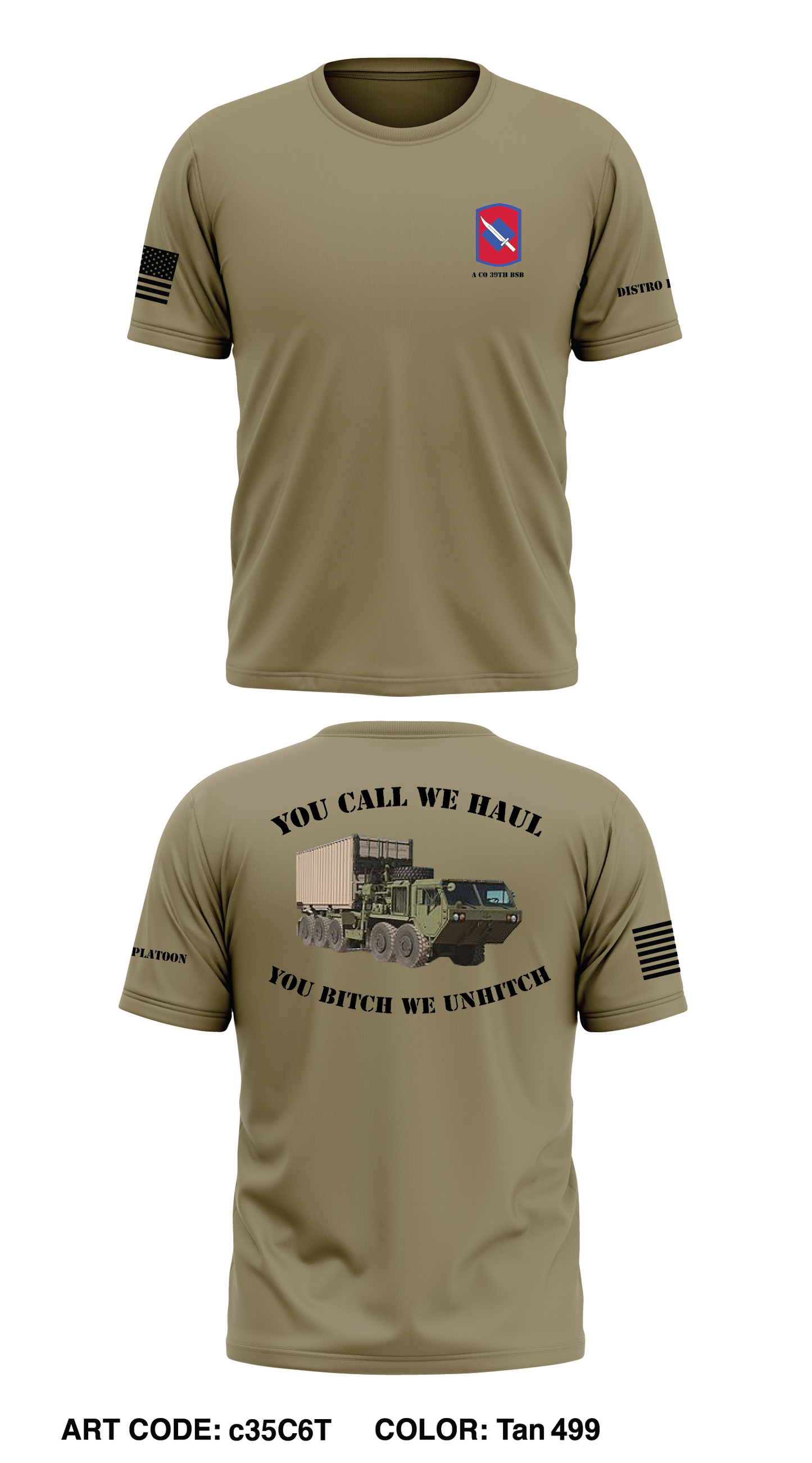 A Co 39th BSB Store 1 Core Men's SS Performance Tee - c35C6T