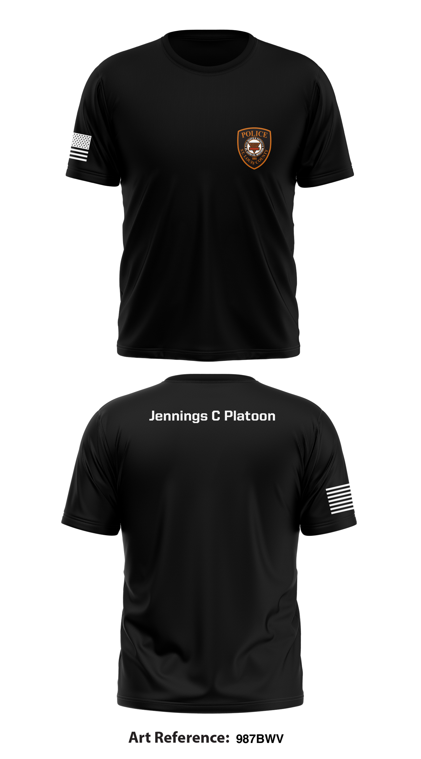 Jennings C Platoon Store 1 Core Men's SS Performance Tee - 987bwV
