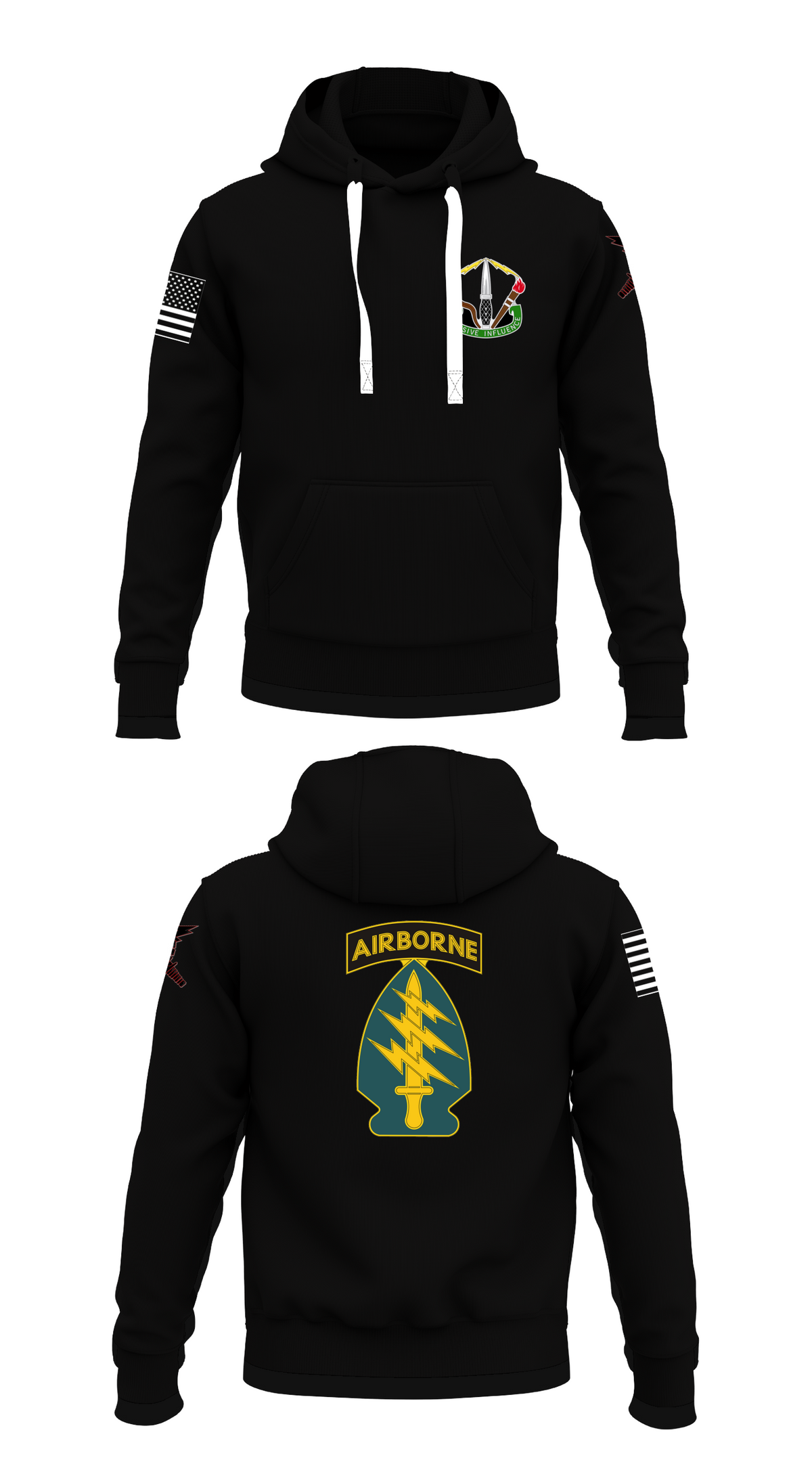 HHC, 8th PSYOP Group (ABN) Store 1 Core Men's Hooded Performance Sweatshirt - 40515402781