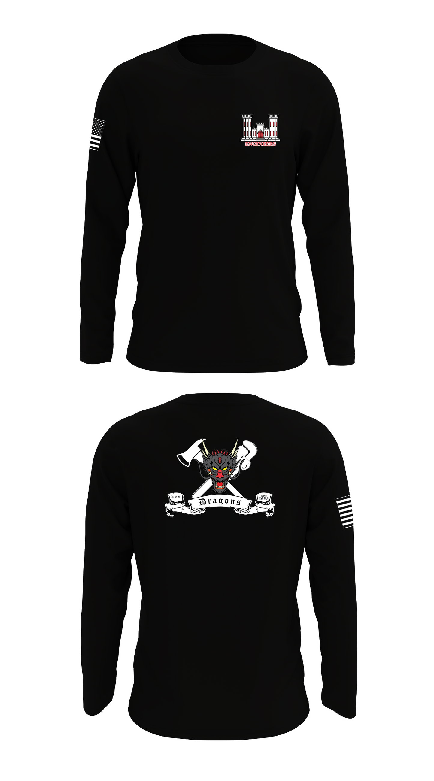 D Co 169th EN BN Store 1 Core Men's LS Performance Tee - 96694283551