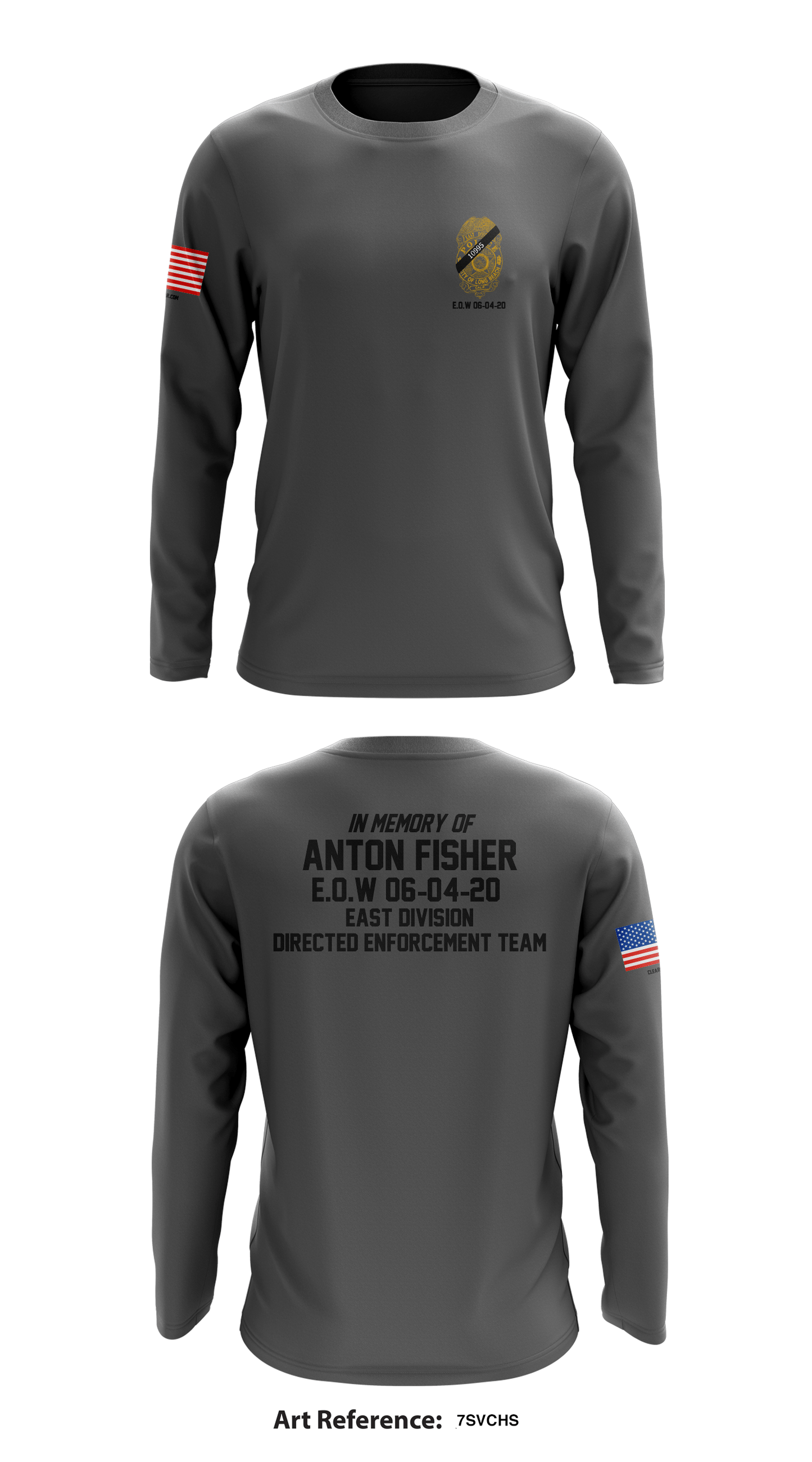 DIRECTED ENFORCEMENT TEAM EAST DIVISION Store 1 Core Men's LS Performance Tee - 7Svchs