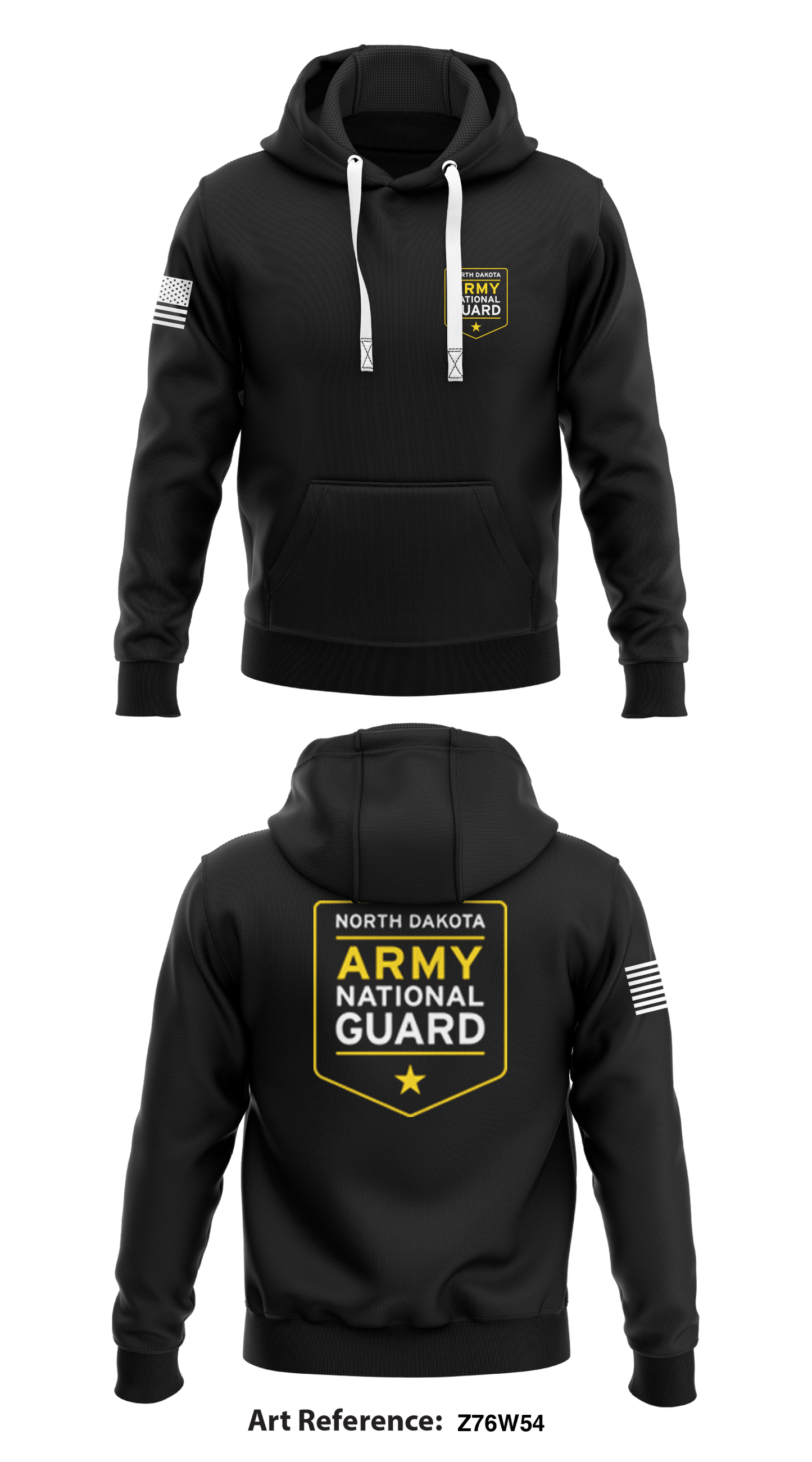 North Dakota Army National Guard Store 1 Core Men's Hooded Performance Sweatshirt - Z76w54
