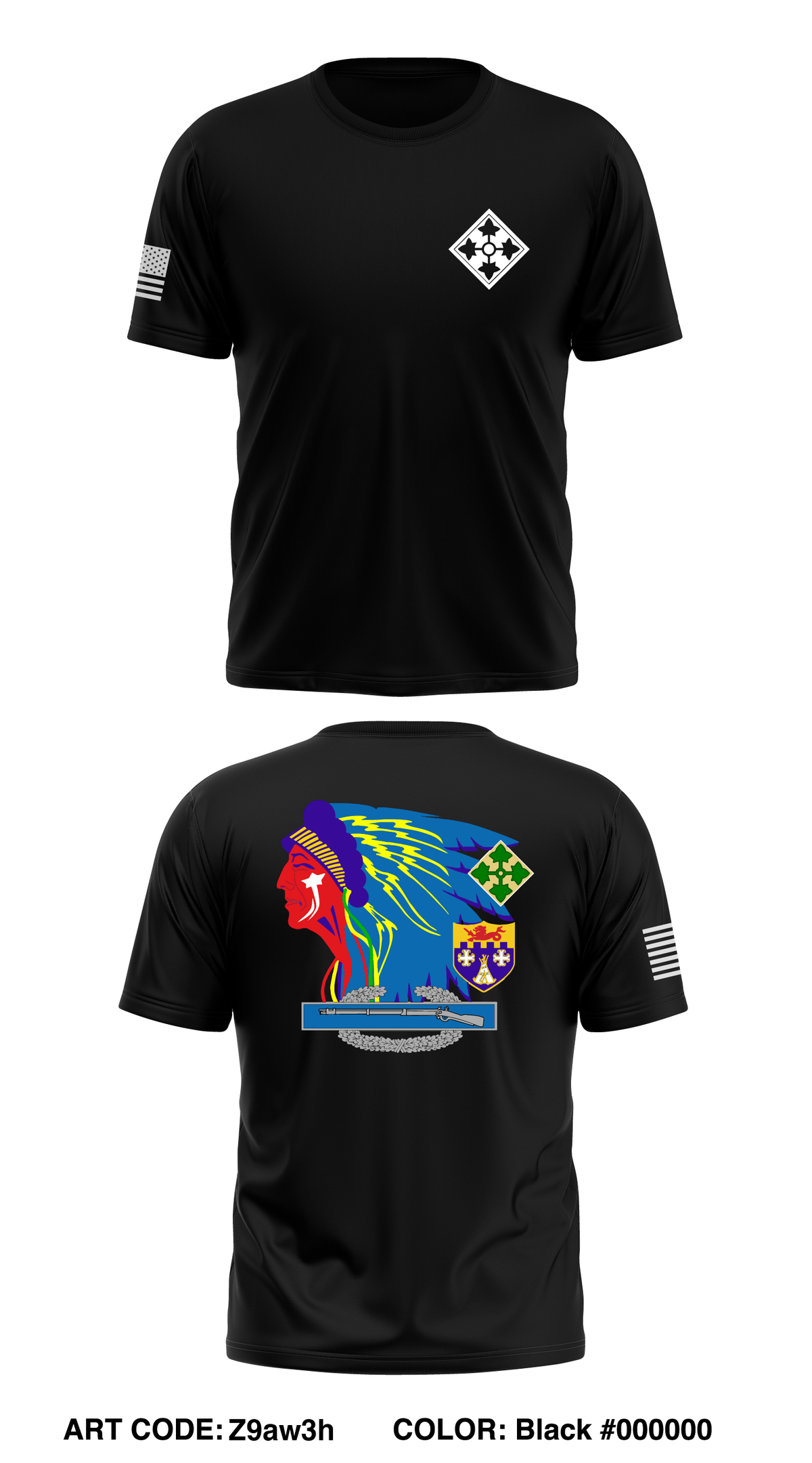 1ST BN 12TH INF REGT Store 1 Core Men's SS Performance Tee - Z9aw3h