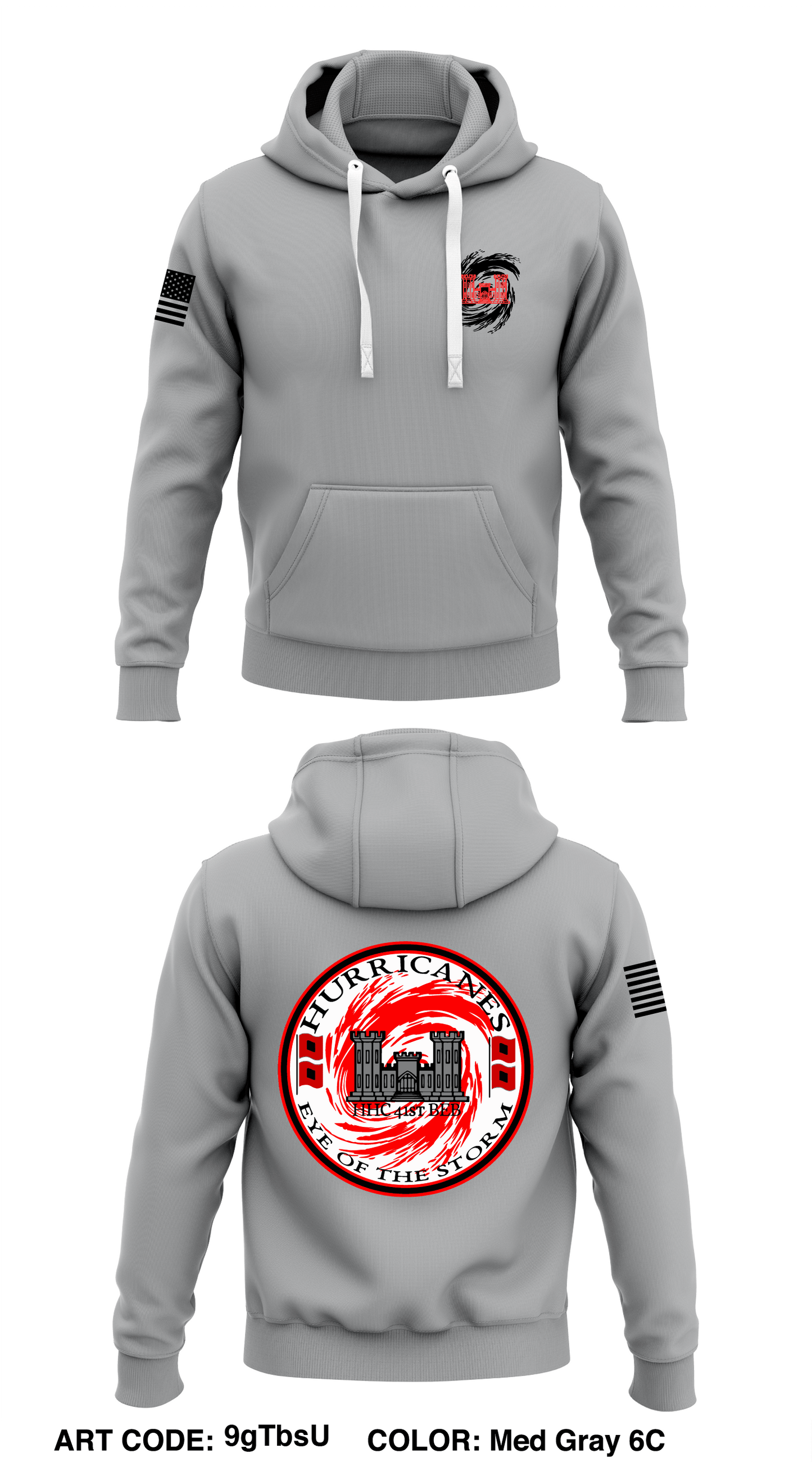 HHC 41st BEB Store 1 Core Men's Hooded Performance Sweatshirt - 9gTbsU