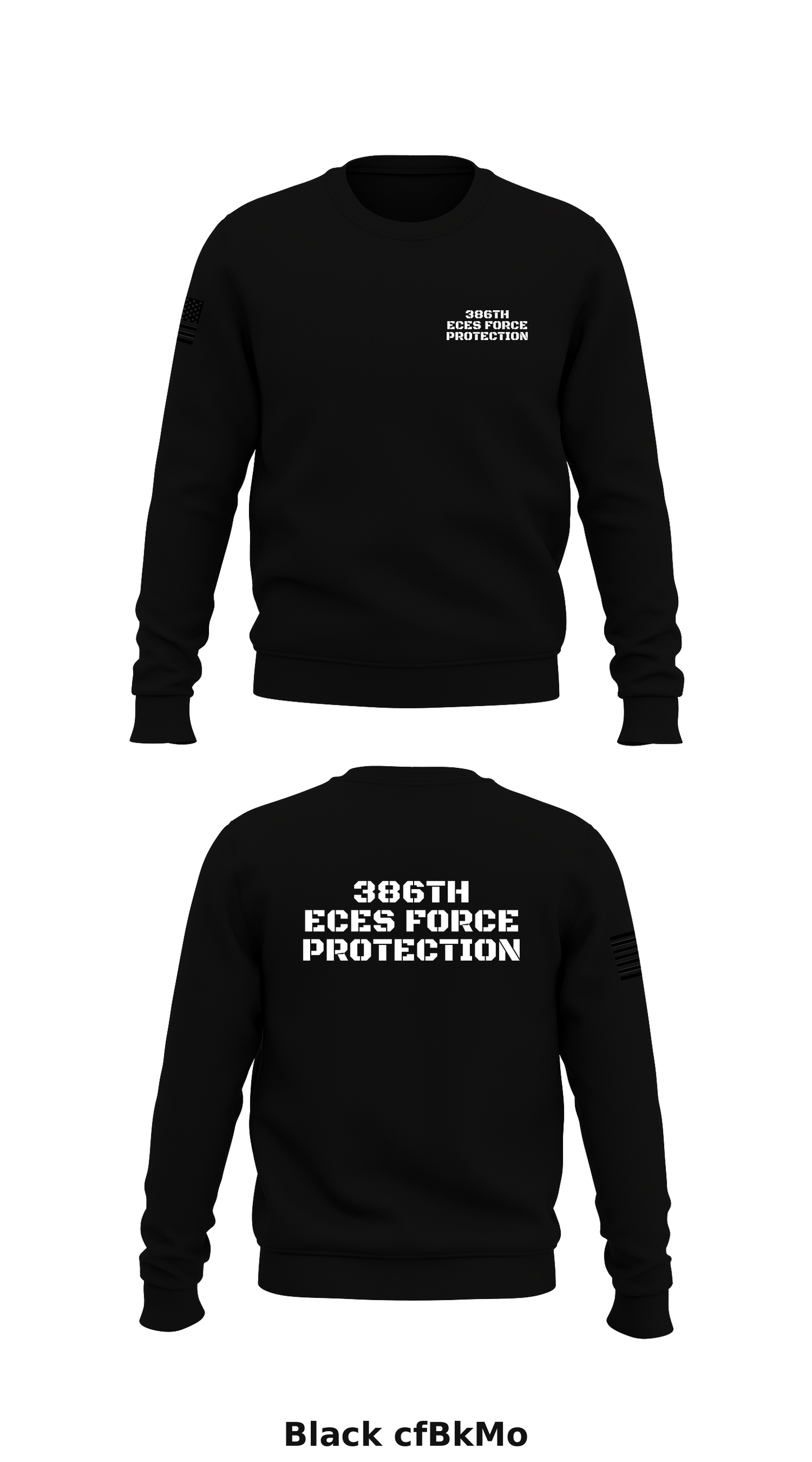 386th ECES Force Protection Store 1 Core Men's Crewneck Performance Sweatshirt - cfBkMo