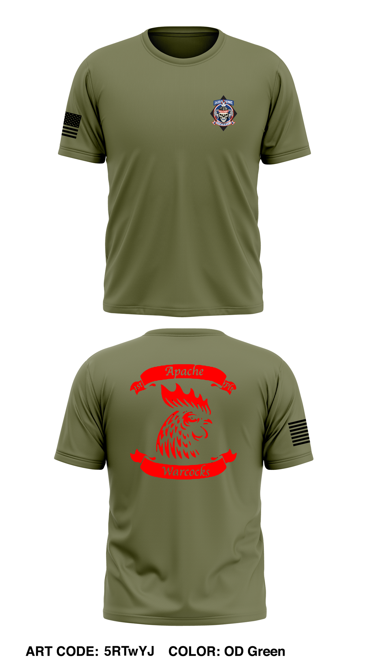 A Co, 1-501st, 4/25 Store 1 Core Men's SS Performance Tee - Zqvyc7