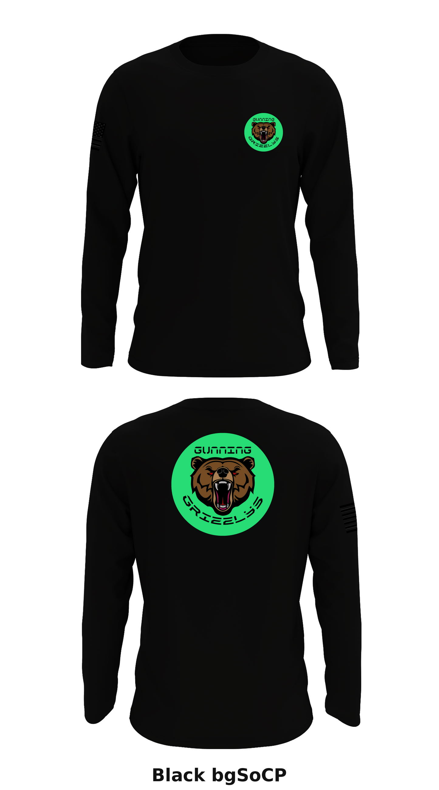 GUNNIN GRIZZLIES Store 1 Core Men's LS Performance Tee - bgSoCP