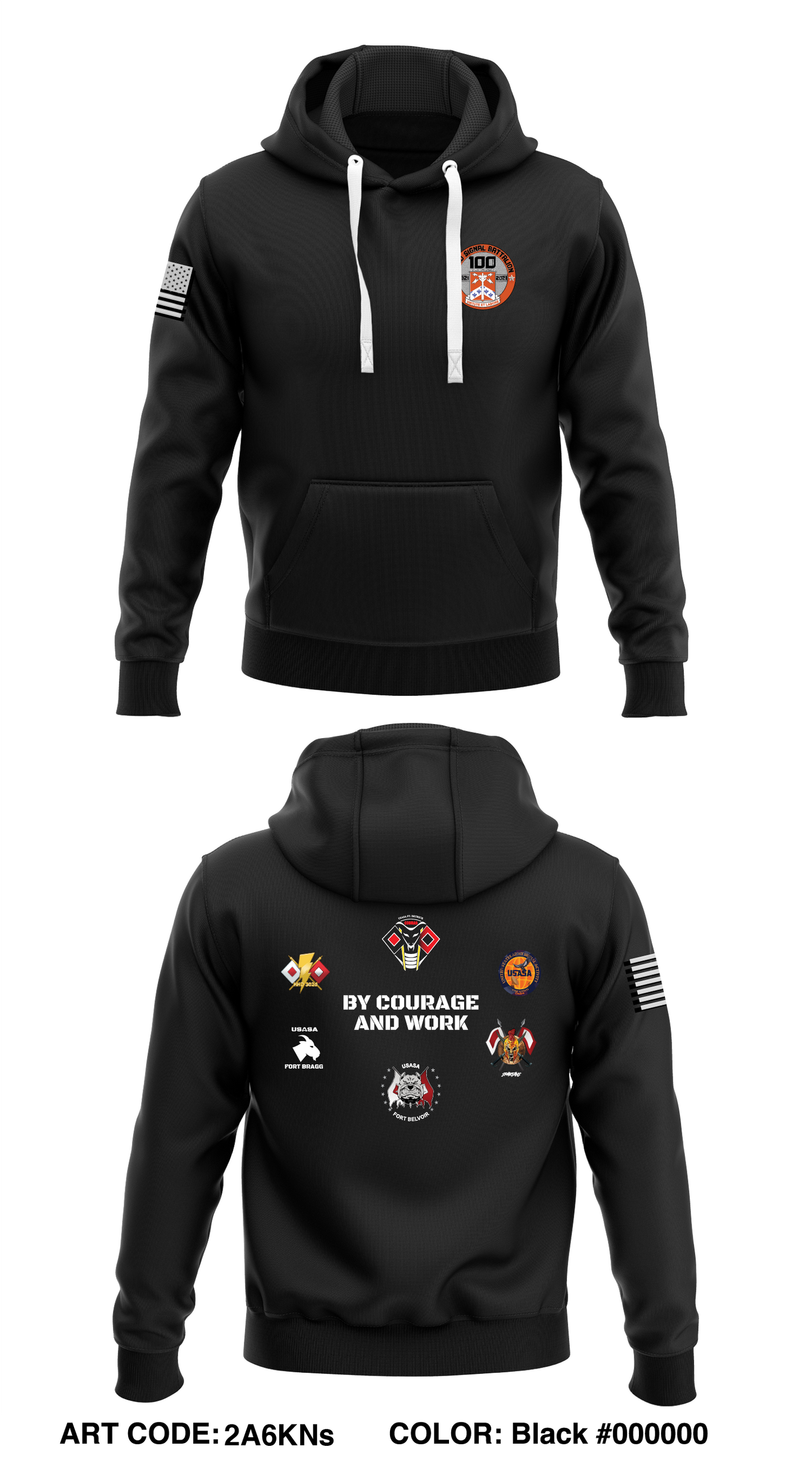 32D Signal Battalion Store 1 Core Men's Hooded Performance Sweatshirt - 2A6KNs