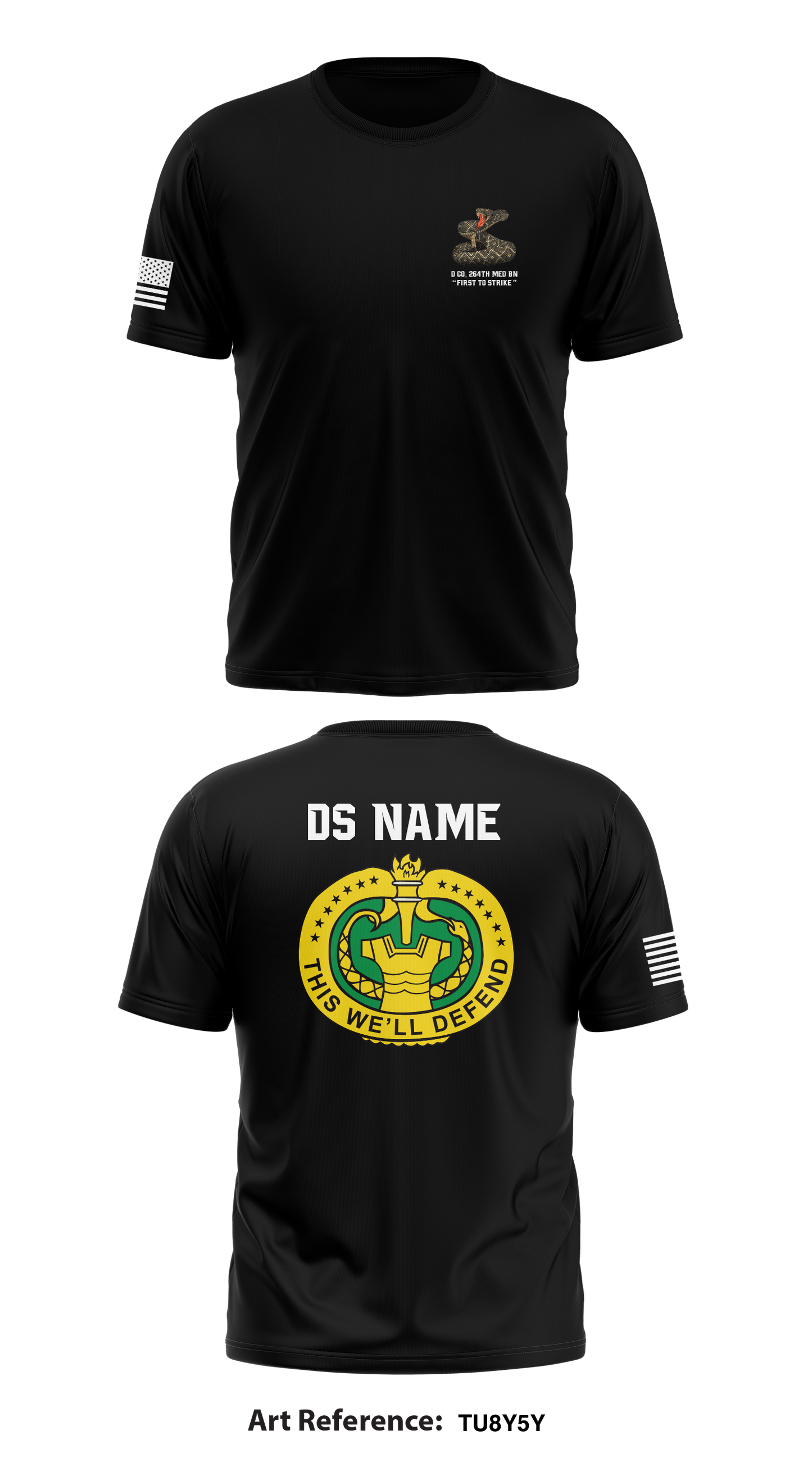CUSTOM Delta Company 264 Store 1 Core Men's SS Performance Tee - TU8Y5y