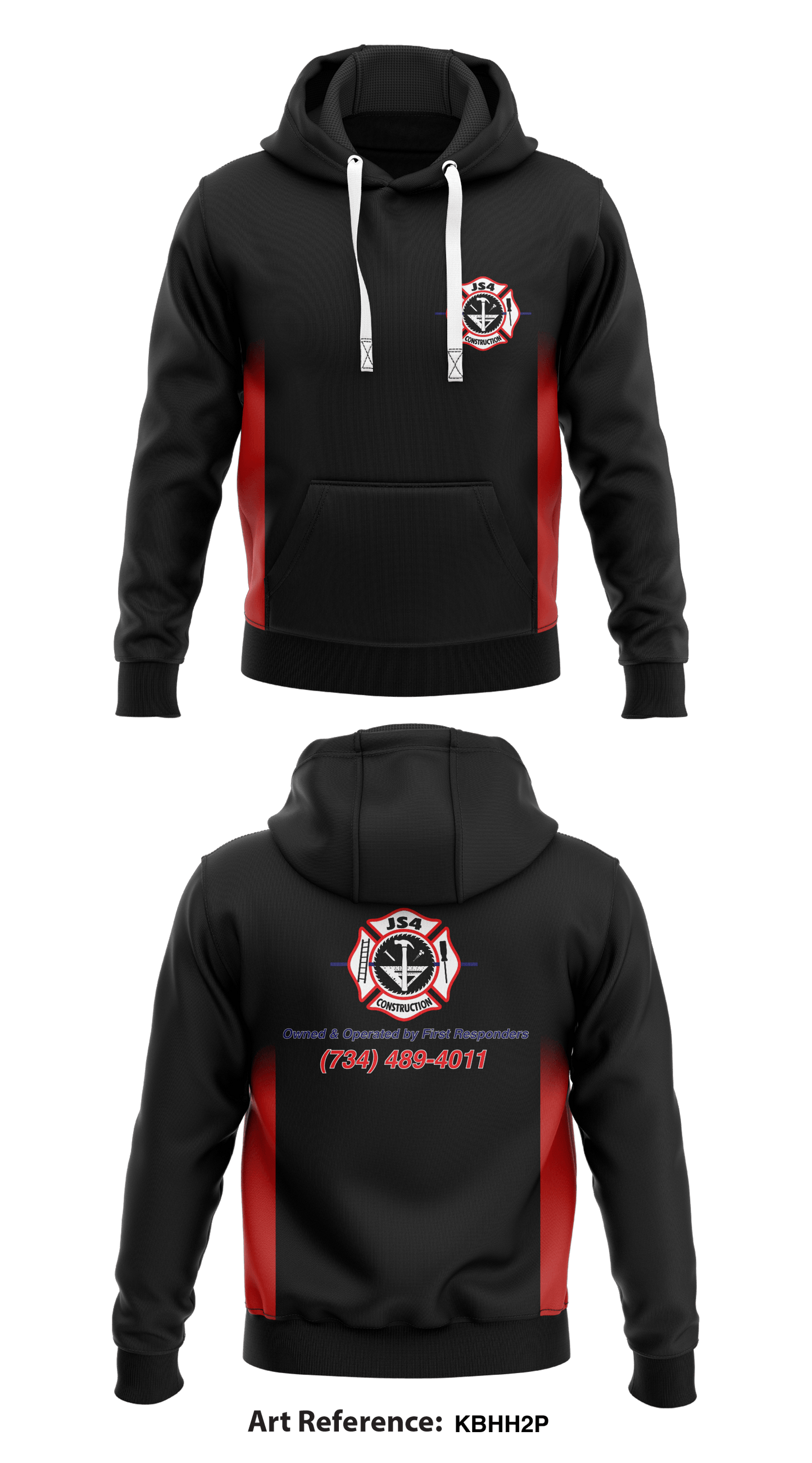 JS4 Construction Store 1 Core Men's Hooded Performance Sweatshirt - kBHh2p