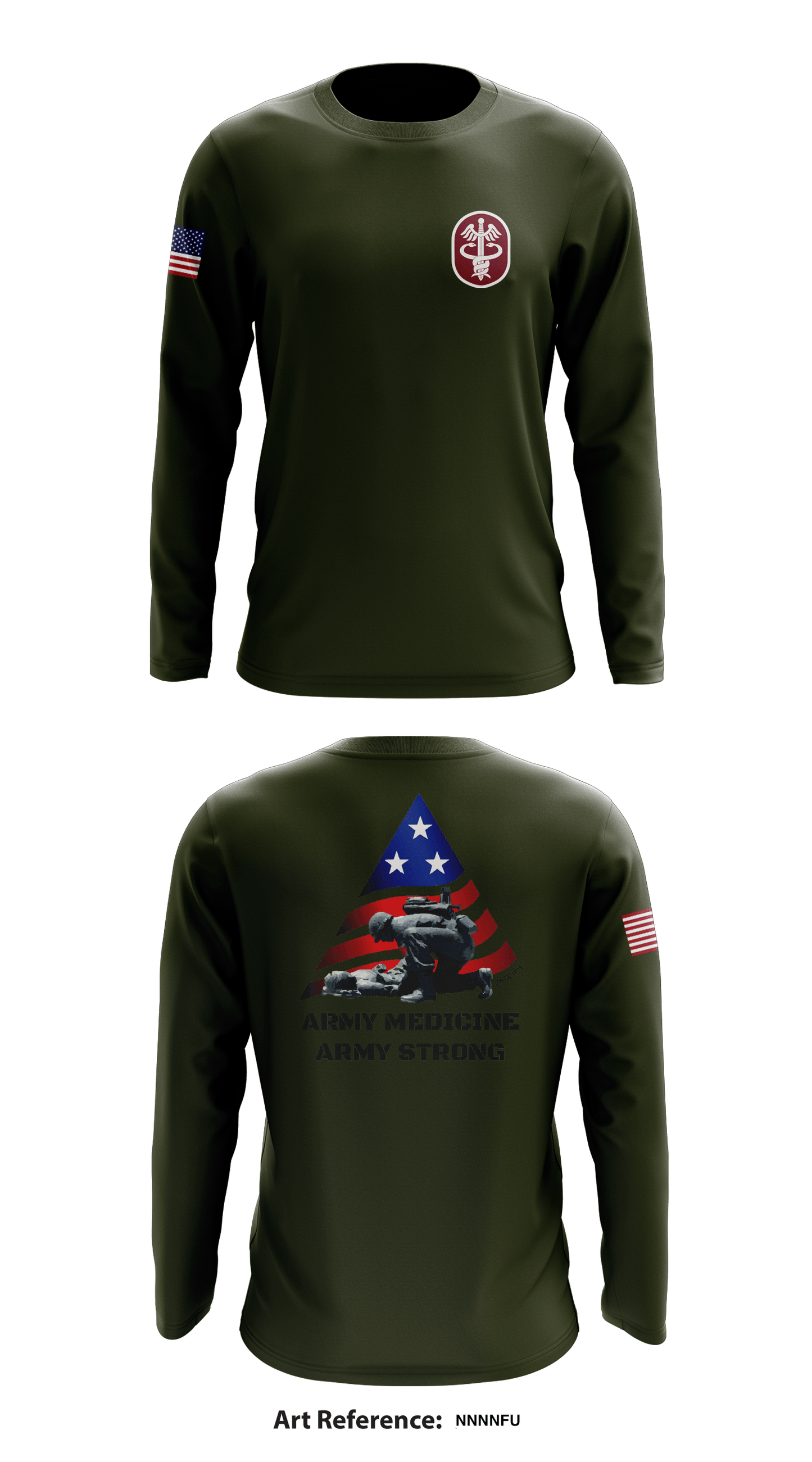 MEDCOM Office of the Surgeon General Store 1 Core Men's LS Performance Tee - NnNnFU