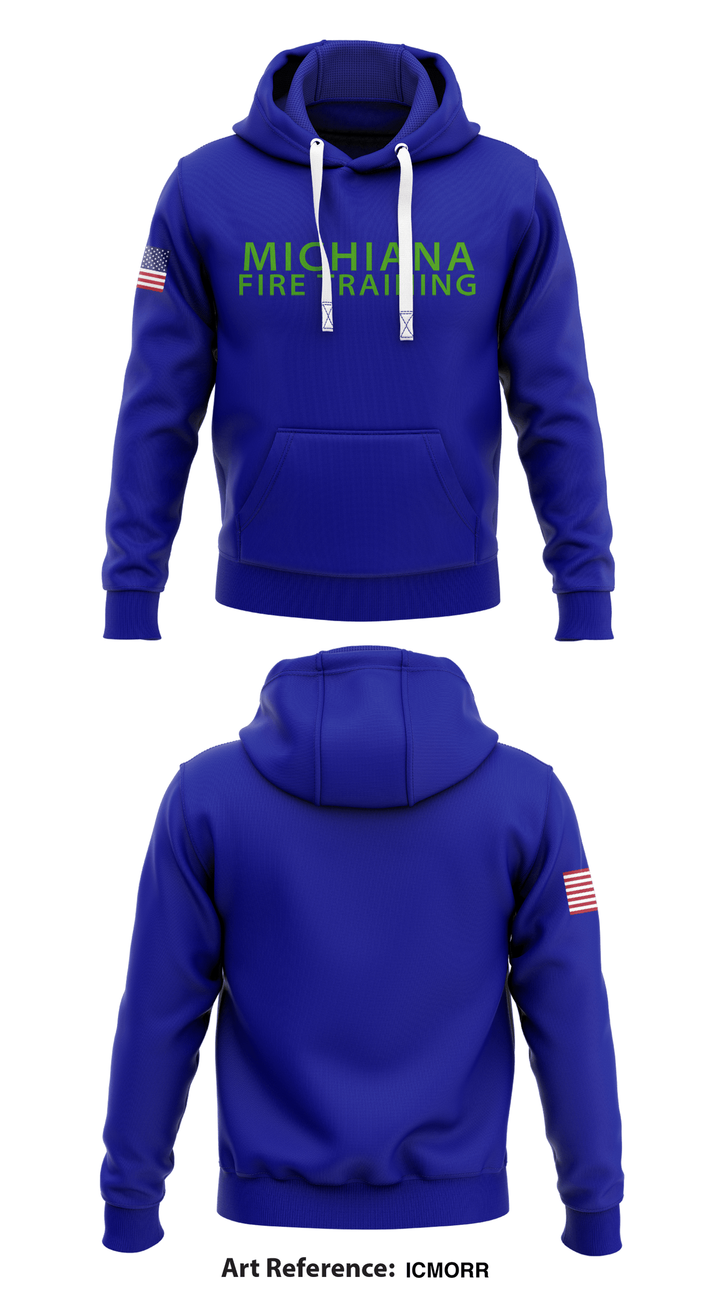South Bend Fire Department Training Bureau Store 1 Core Men's Hooded Performance Sweatshirt - icmorr