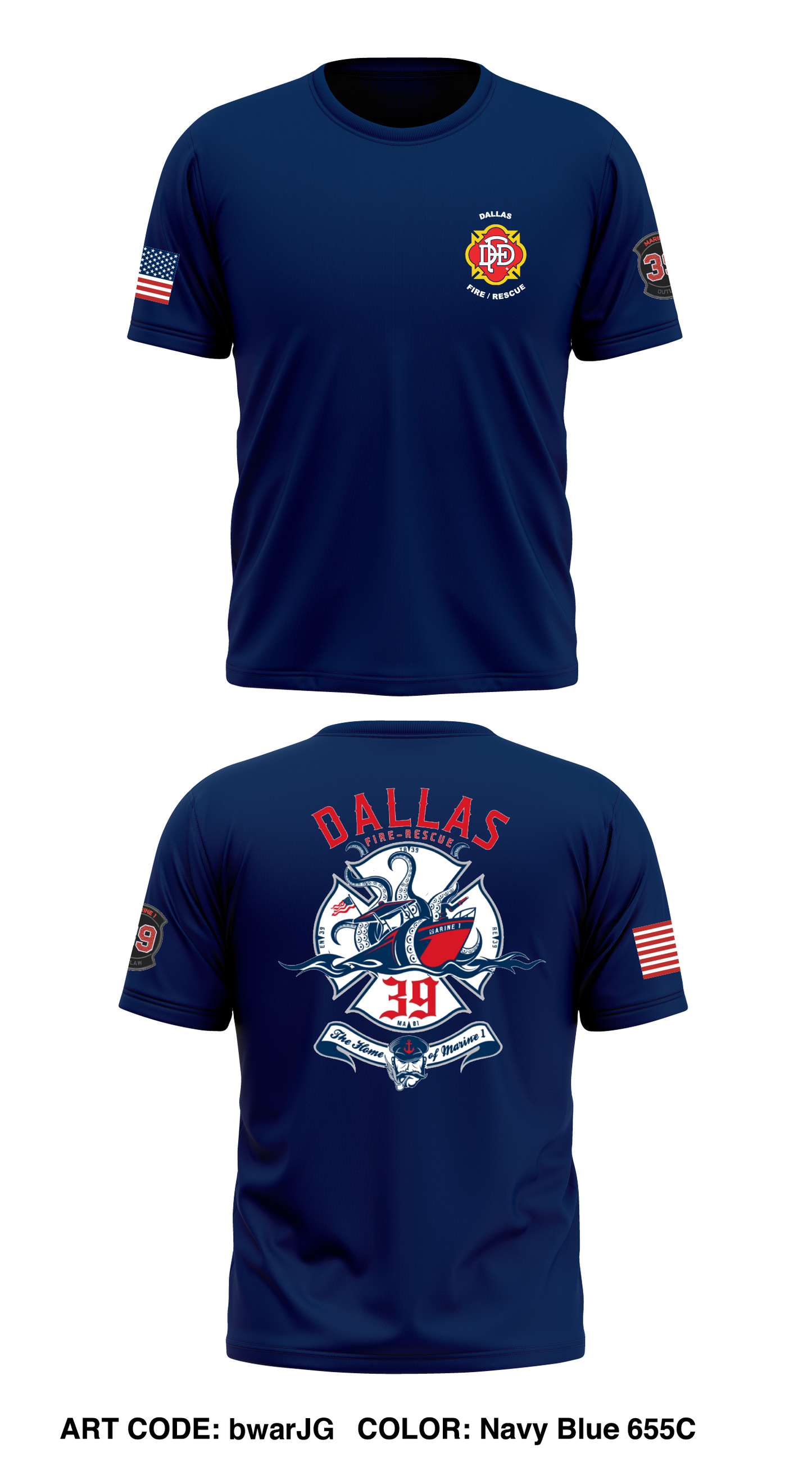 Station 39 Store 1 Core Men's SS Performance Tee - bwarJG