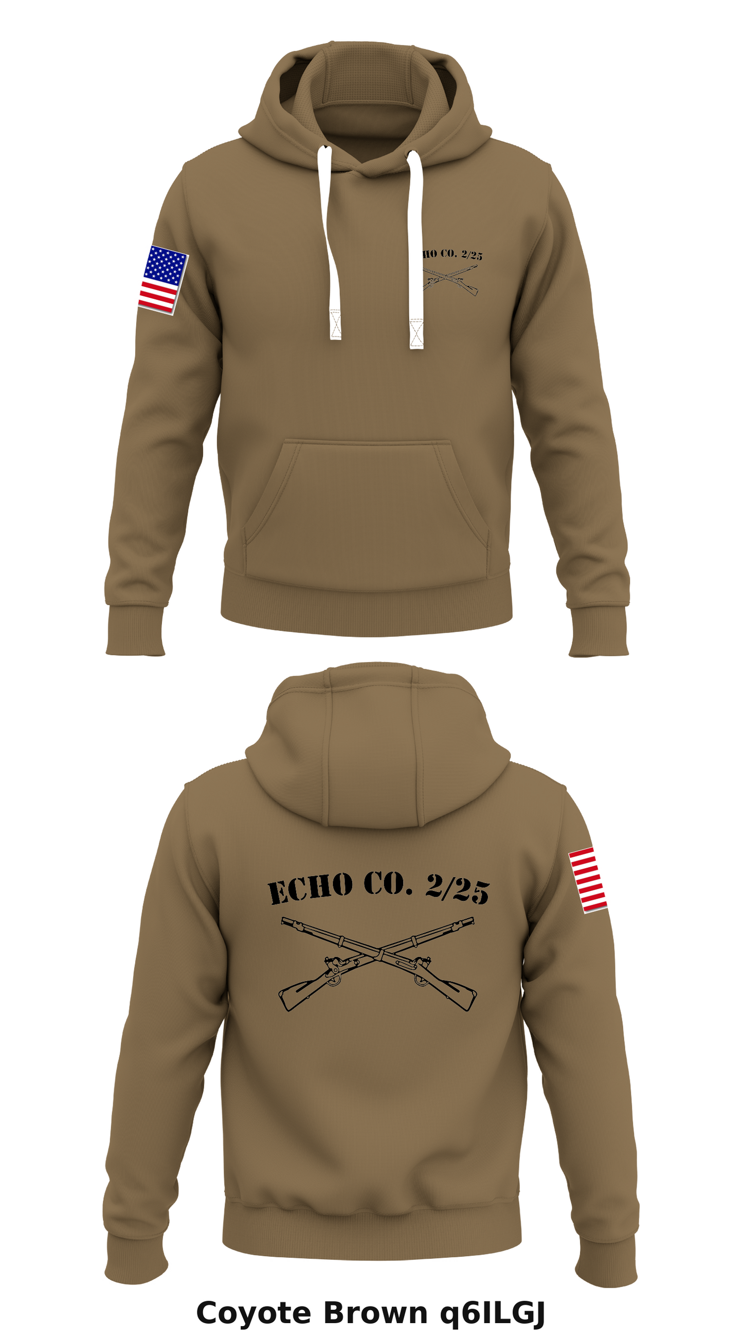 Echo Co 2/25 Store 1 Core Men's Hooded Performance Sweatshirt - q6ILGJ
