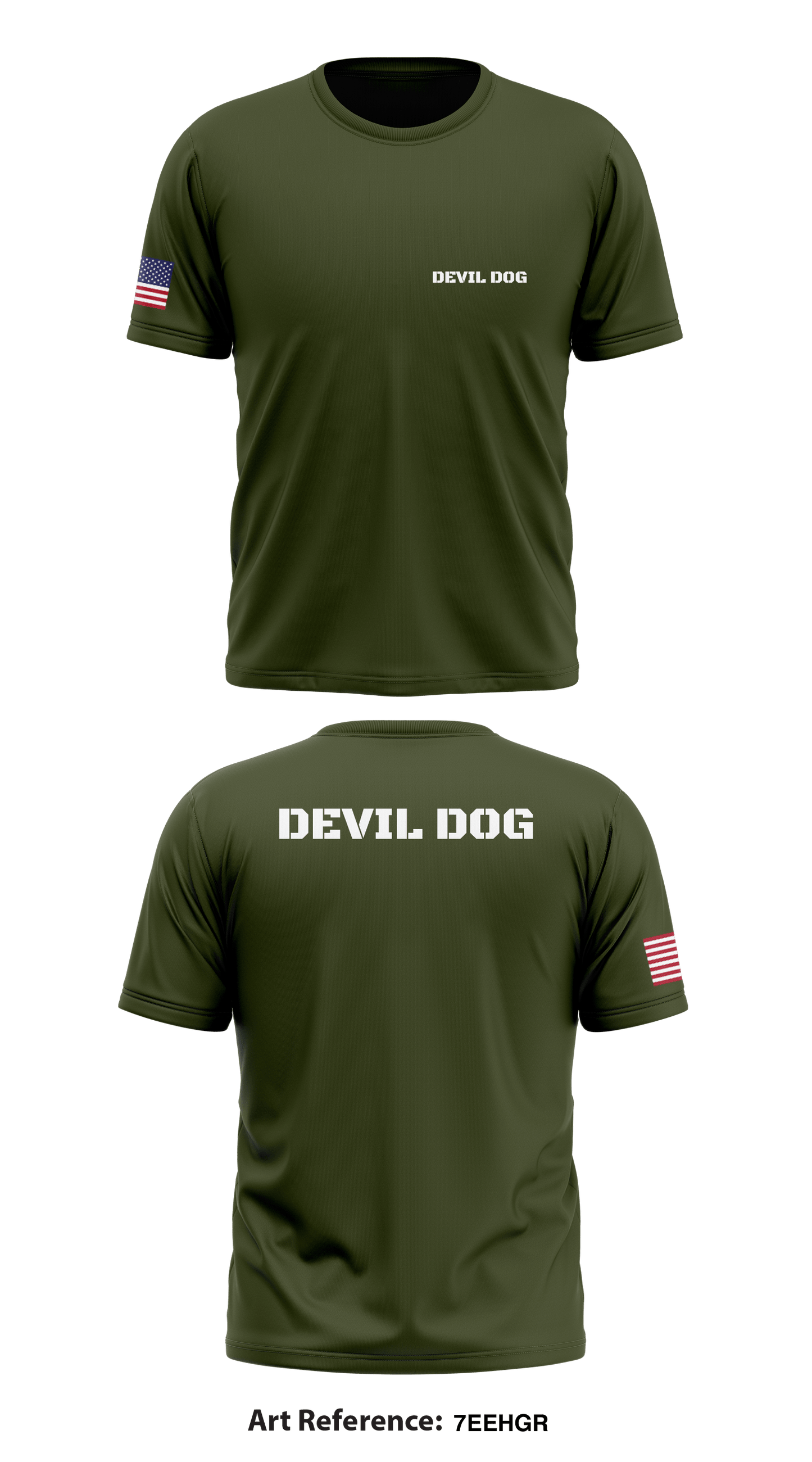 Devil dog Store 1 Core Men's SS Performance Tee - 7EEHGr