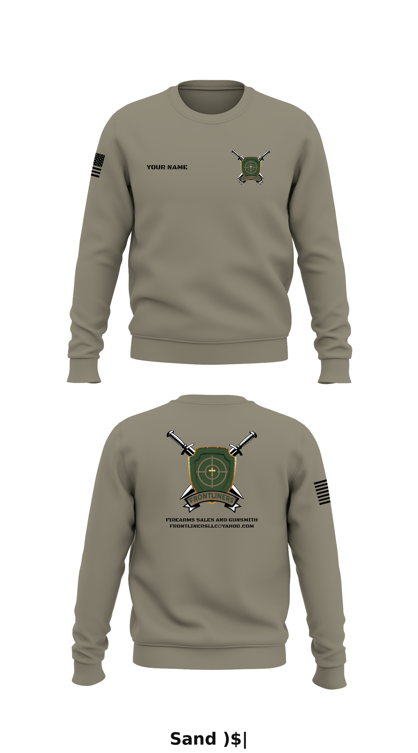 Frontliners Store 1 Core Men's Crewneck Performance Sweatshirt - )$|