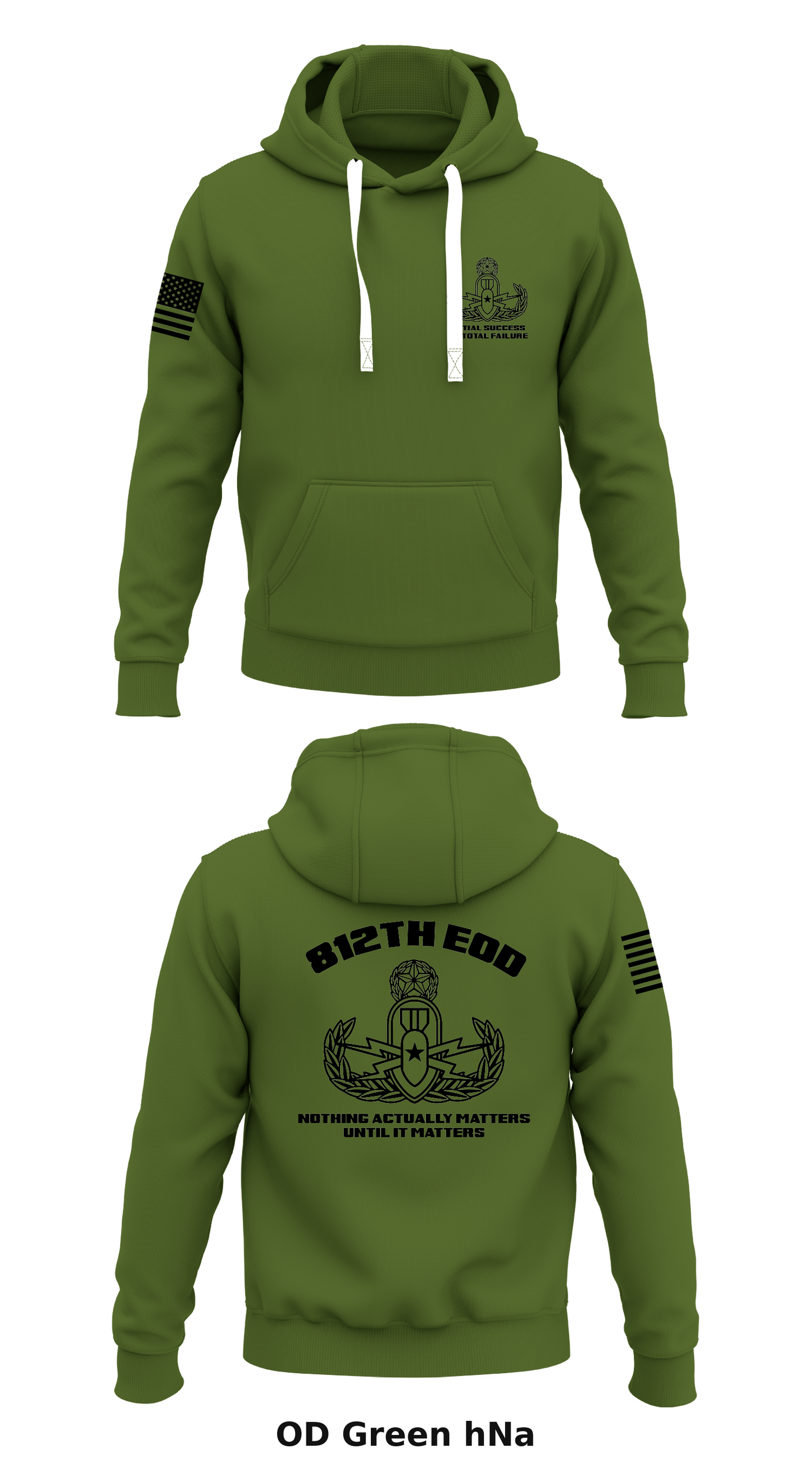 812th EOD Store 1 Core Men's Hooded Performance Sweatshirt - hNa