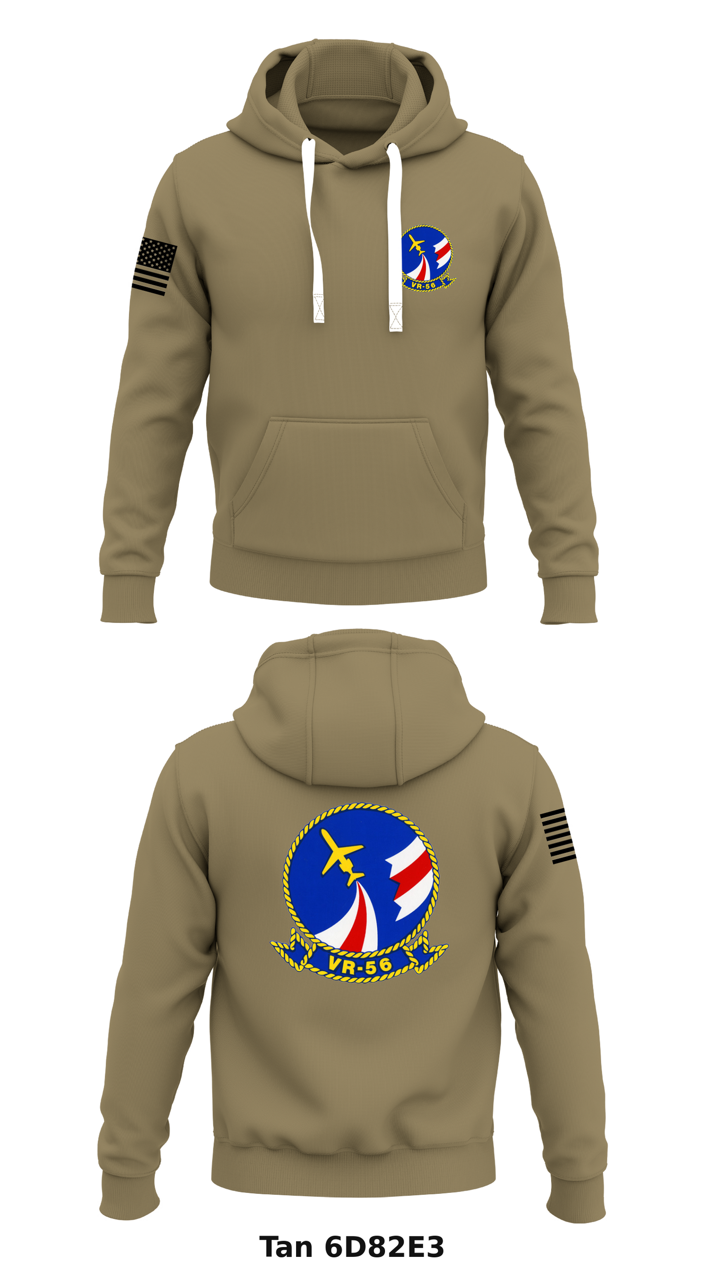 VR 56 Globemasters Store 1 Core Men's Hooded Performance Sweatshirt - 6D82E3