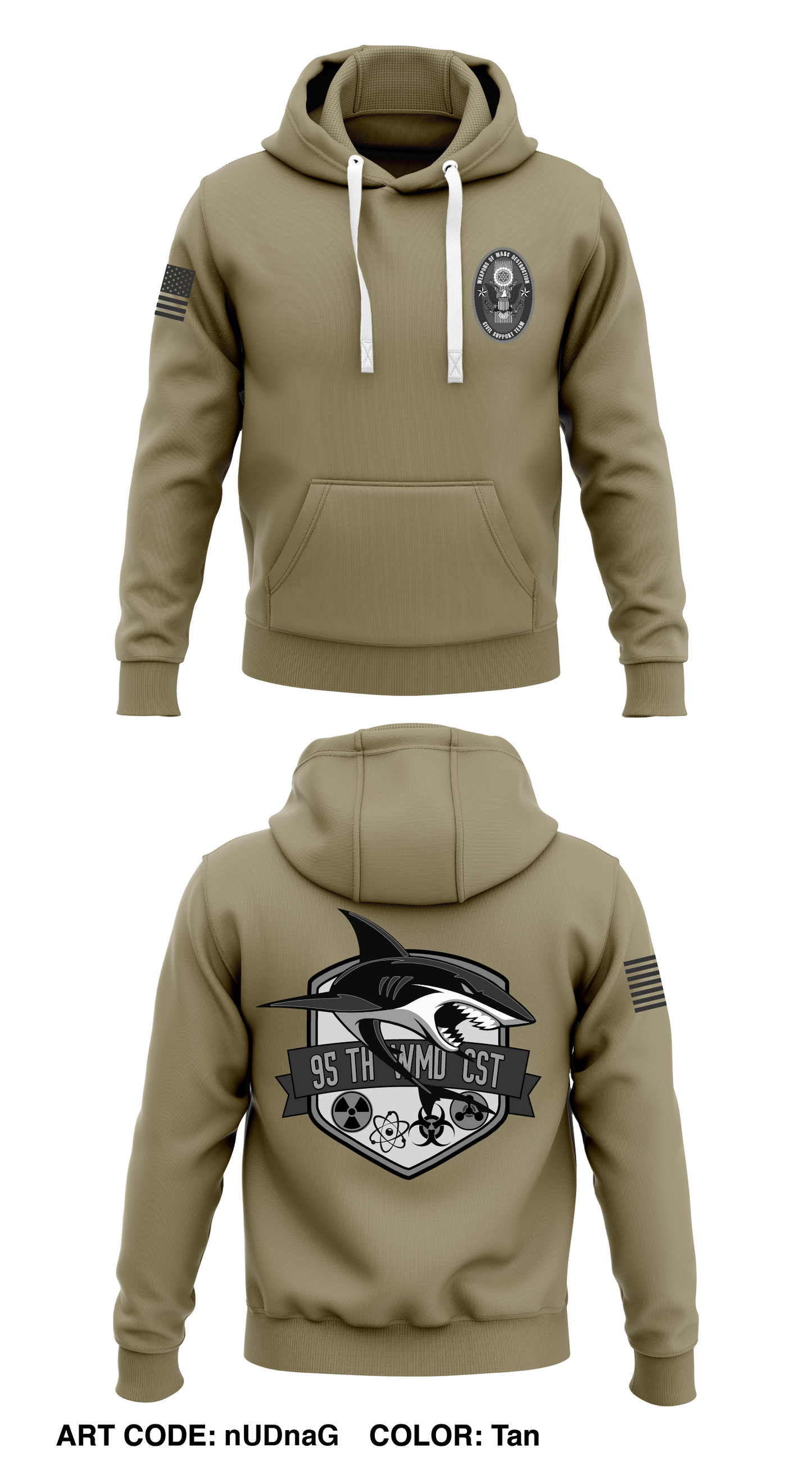 95th WMD CST Store 1 Core Men's Hooded Performance Sweatshirt - nUDnaG