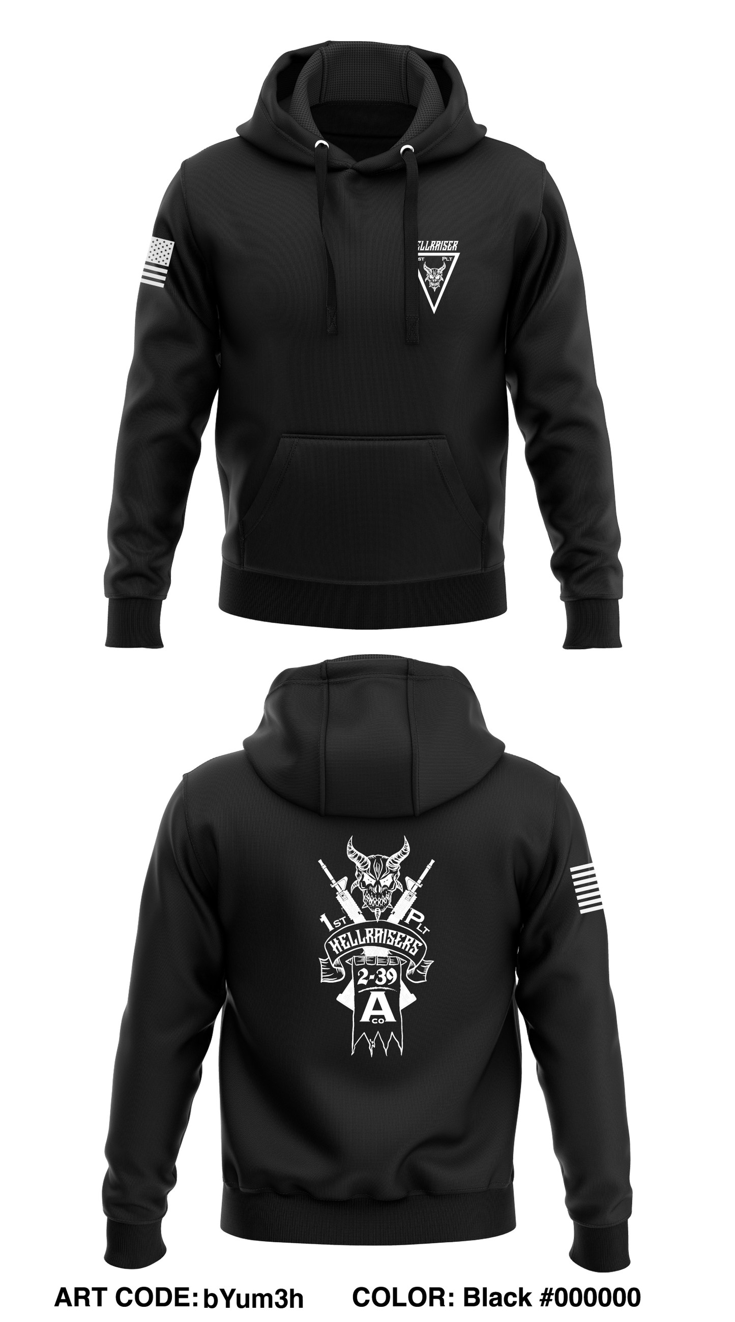 A Co 2BN 39th Infantry Regiment Store 1 Core Men's Hooded Performance Sweatshirt - bYum3h