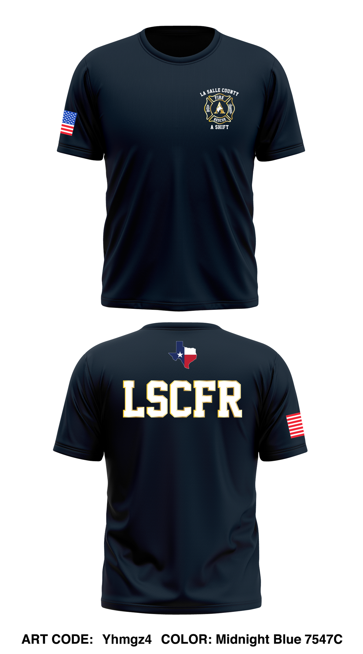 La Salle County Fire Rescue A Shift Store 1 Core Men's SS Performance Tee - Yhmgz4
