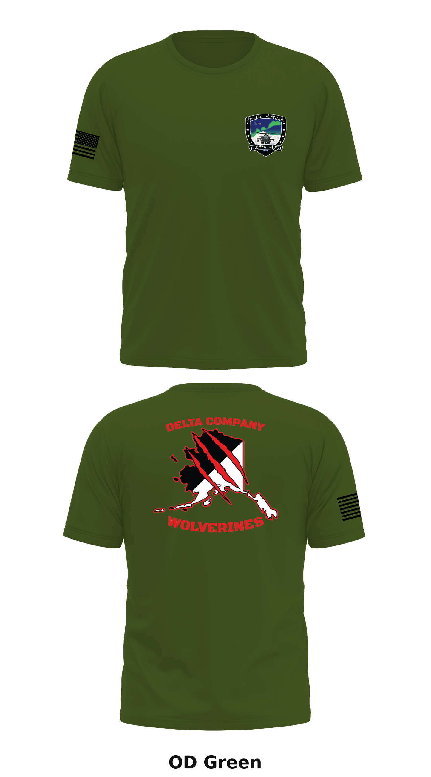 Delta Company, 1-25th Attack Battalion Store 1 Core Men's SS Performance Tee - 84855409102