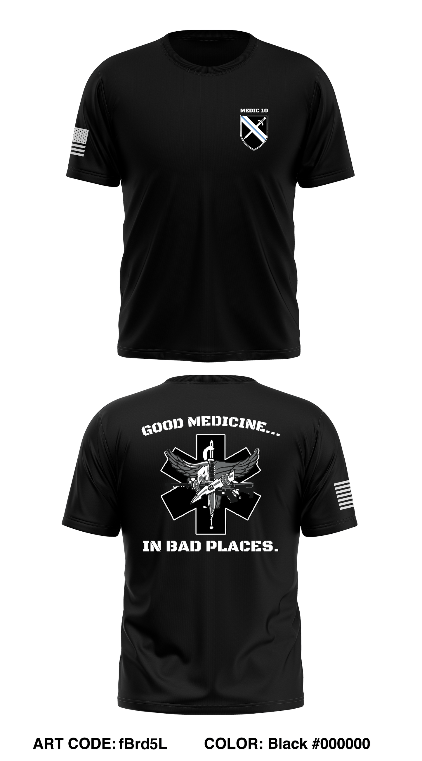 Medic 10 Store 1 Core Men's SS Performance Tee - fBrd5L