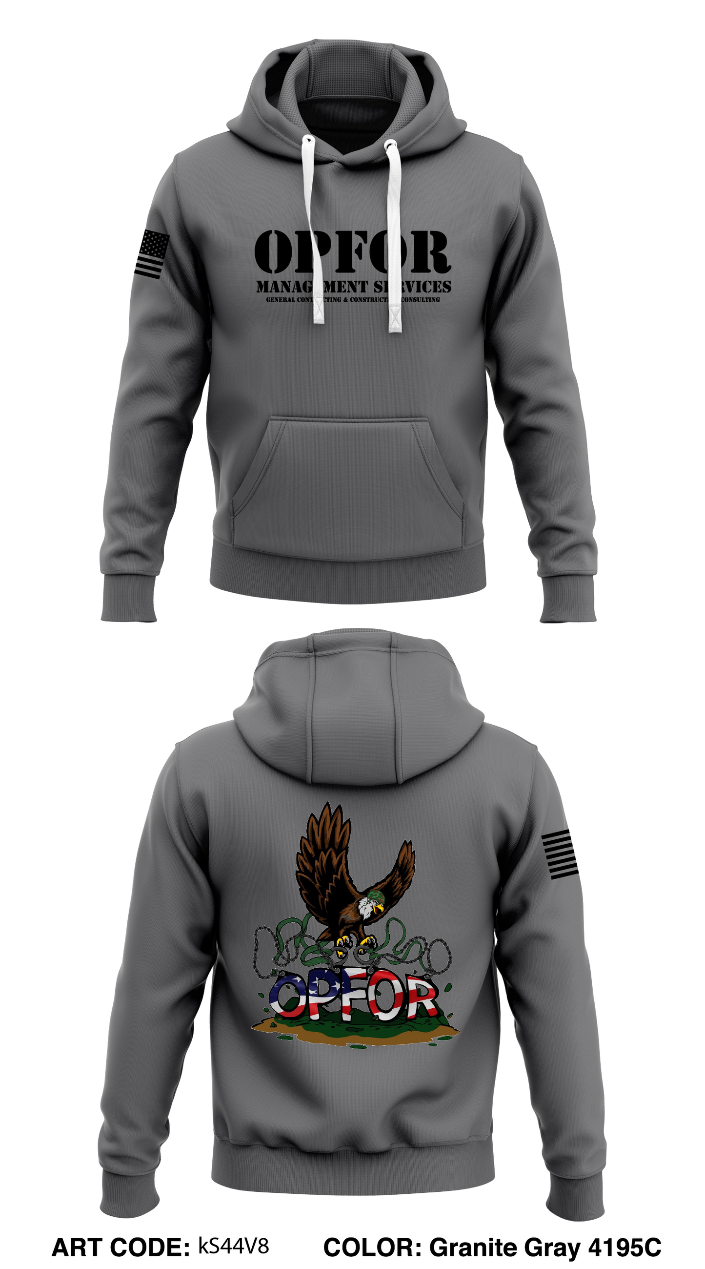 OPFOR MANAGEMENT SERVICES Store 1 Core Men's Hooded Performance Sweatshirt - kS44V8