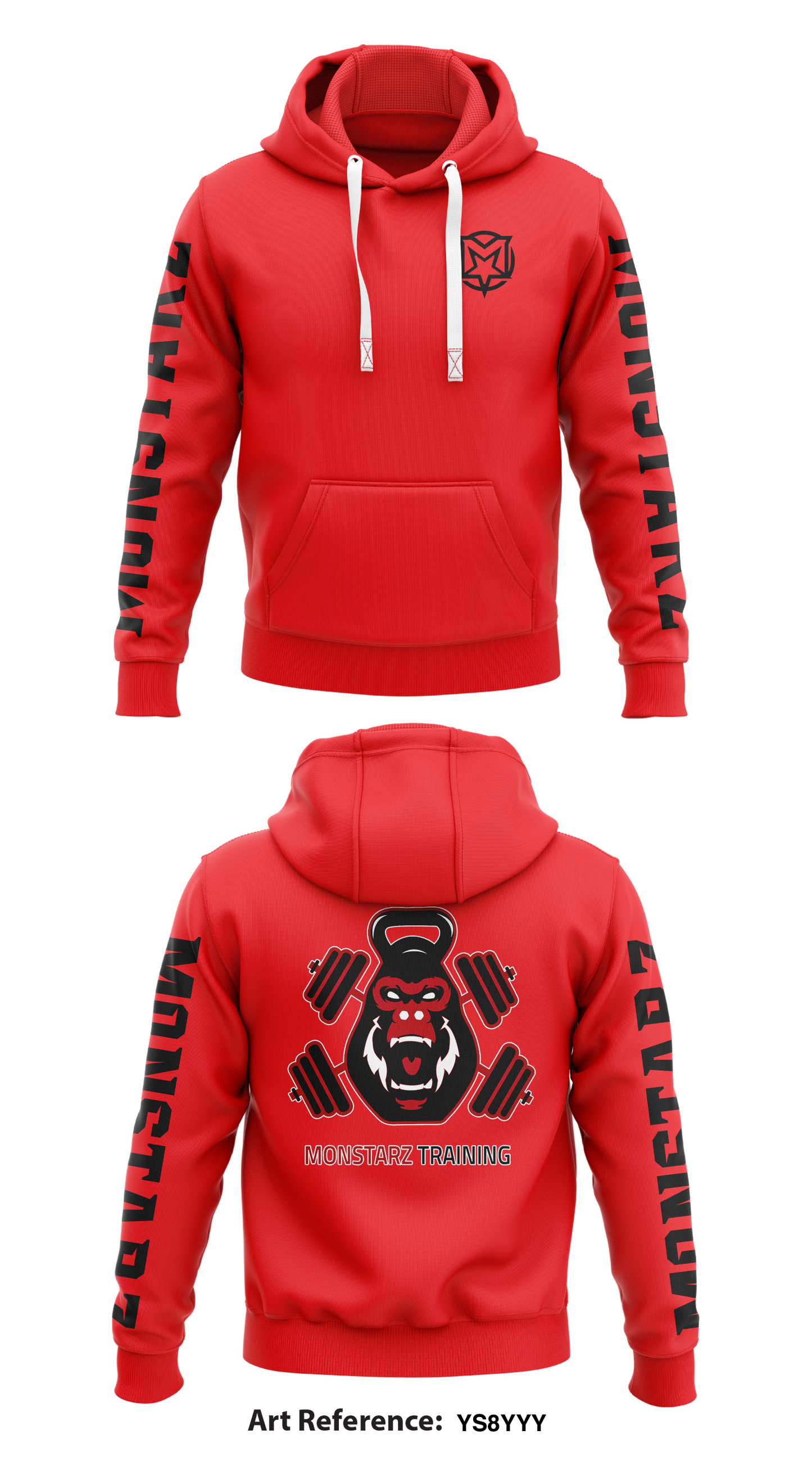 Monstarz Store 1 Core Men's Hooded Performance Sweatshirt - YS8yYY