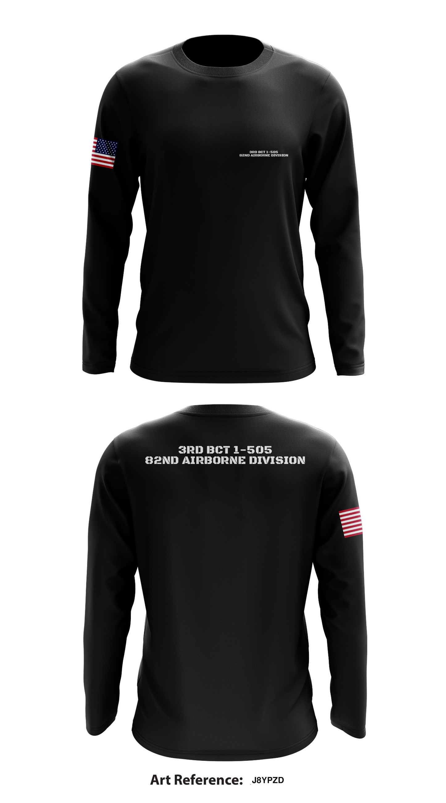 3rd bct 1-505 82nd airborne division Store 1 Core Men's LS Performance Tee - J8Ypzd